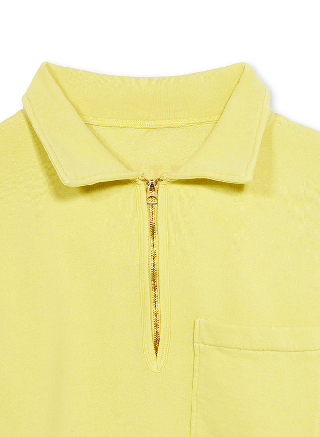 Yale Felpa In Cotone Felpato Con Colletto E Zip