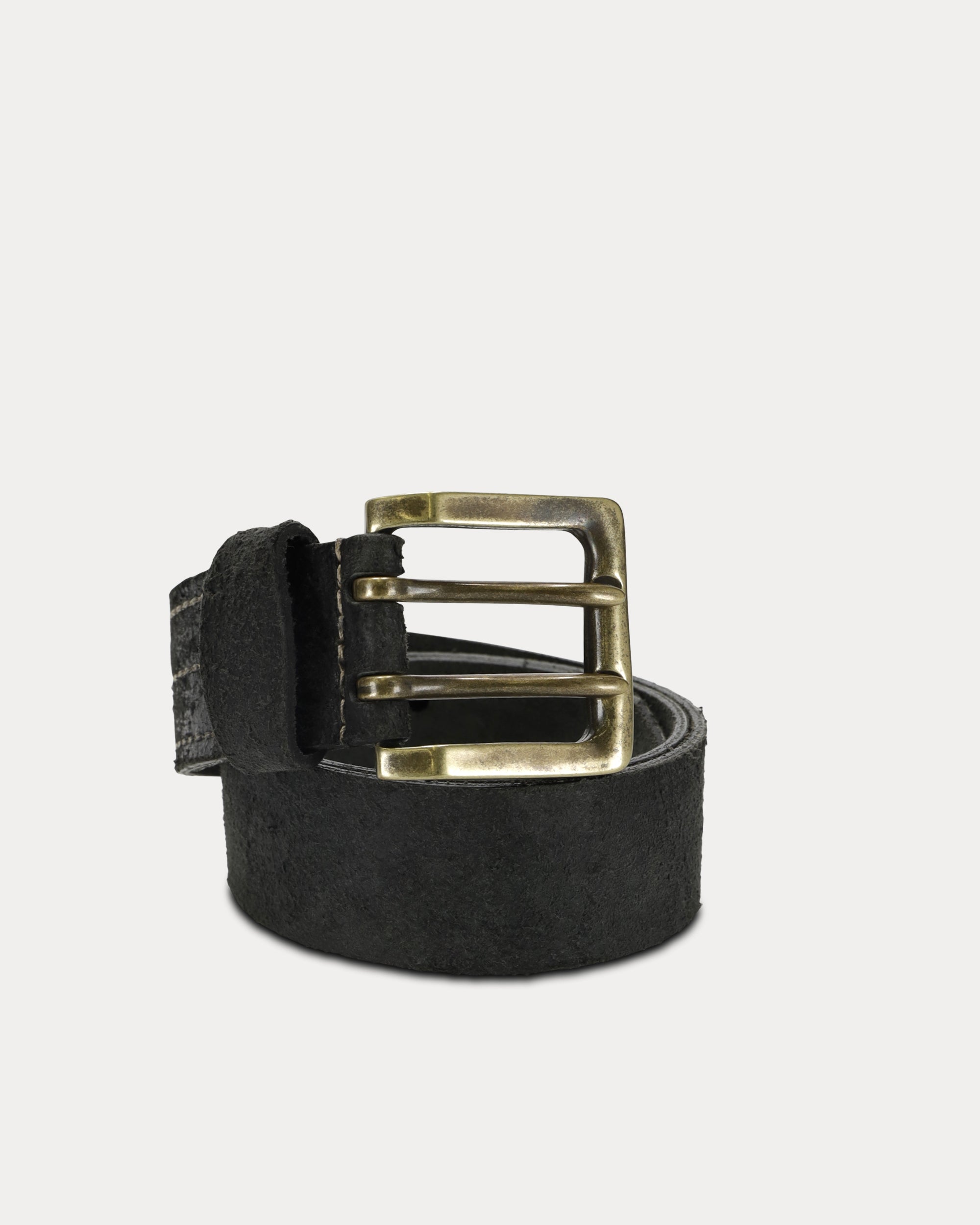 Tasha Leather Belt with Double Buckle
