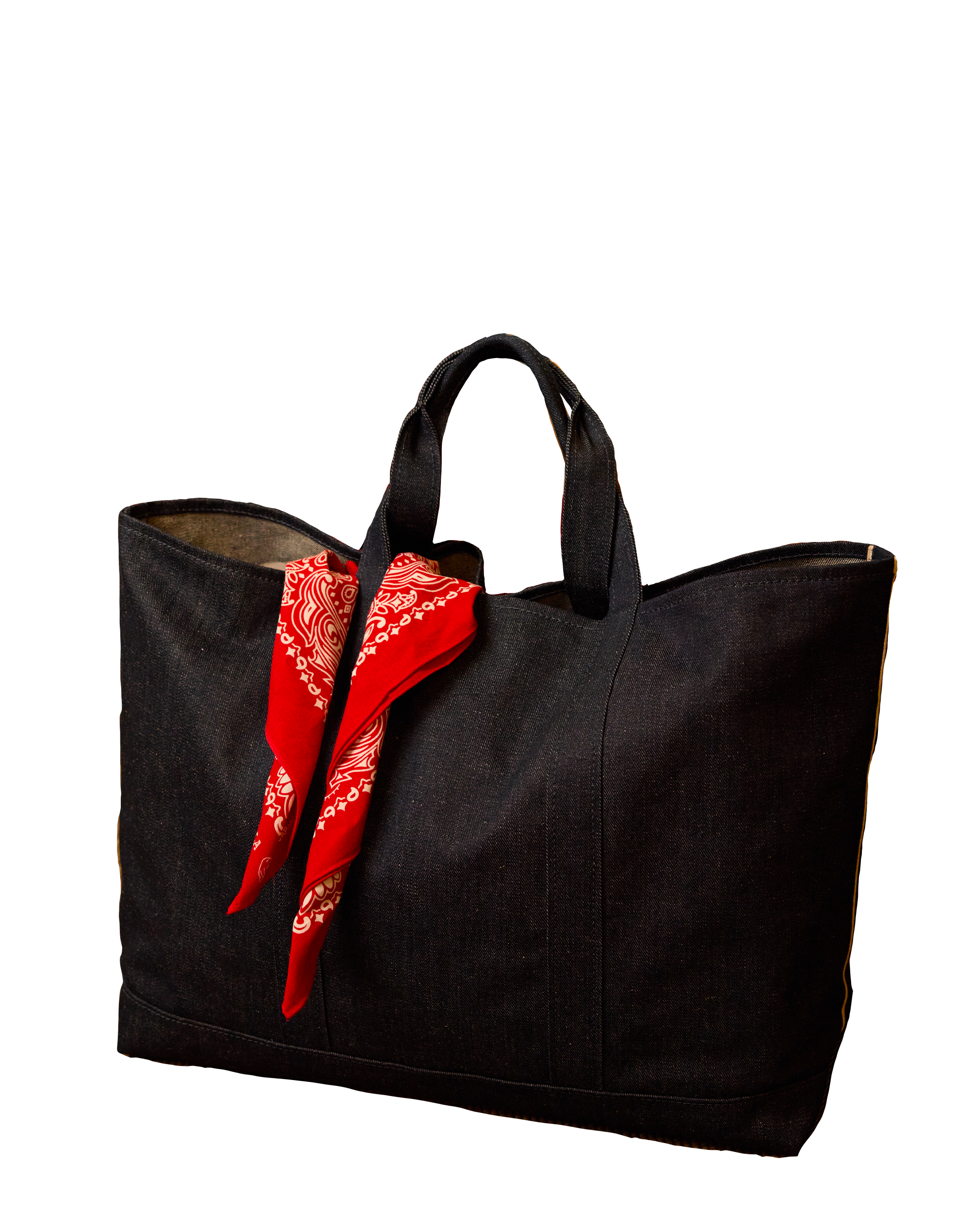 Tawelbag Borsa In Denim Cimosato Indigo Rinse