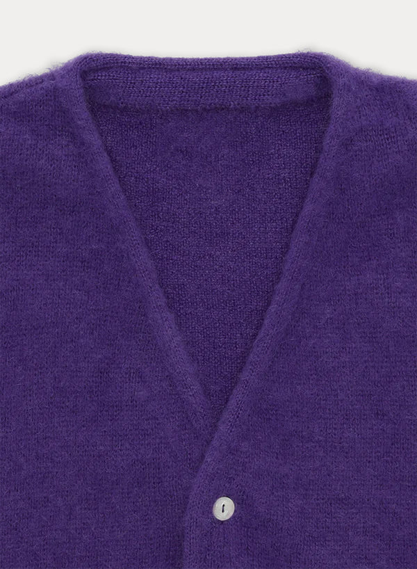 Teddy Cardigan Con Tasche Patch