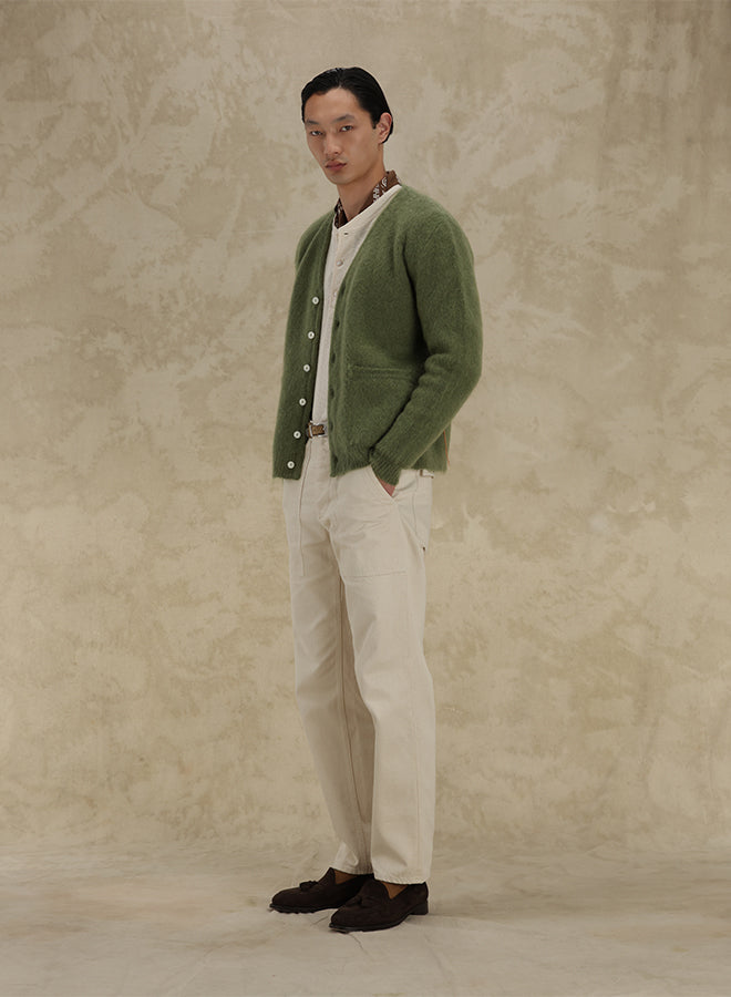 Teddy Cardigan With Pockets Patch