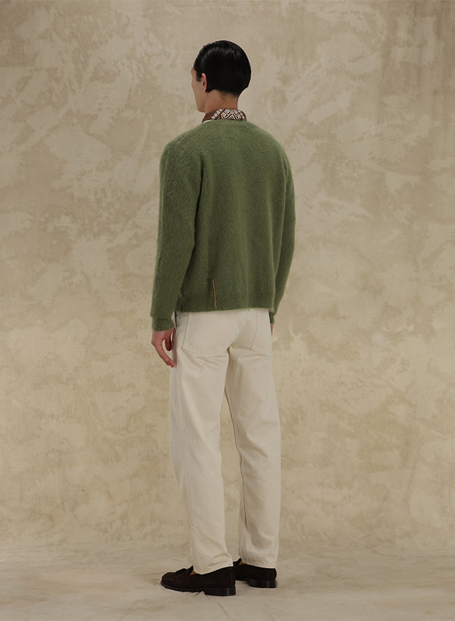 Teddy Cardigan With Pockets Patch