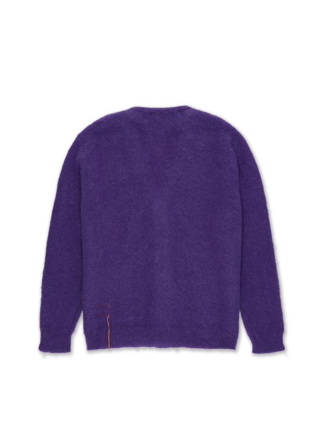 Teddy Cardigan Con Tasche Patch