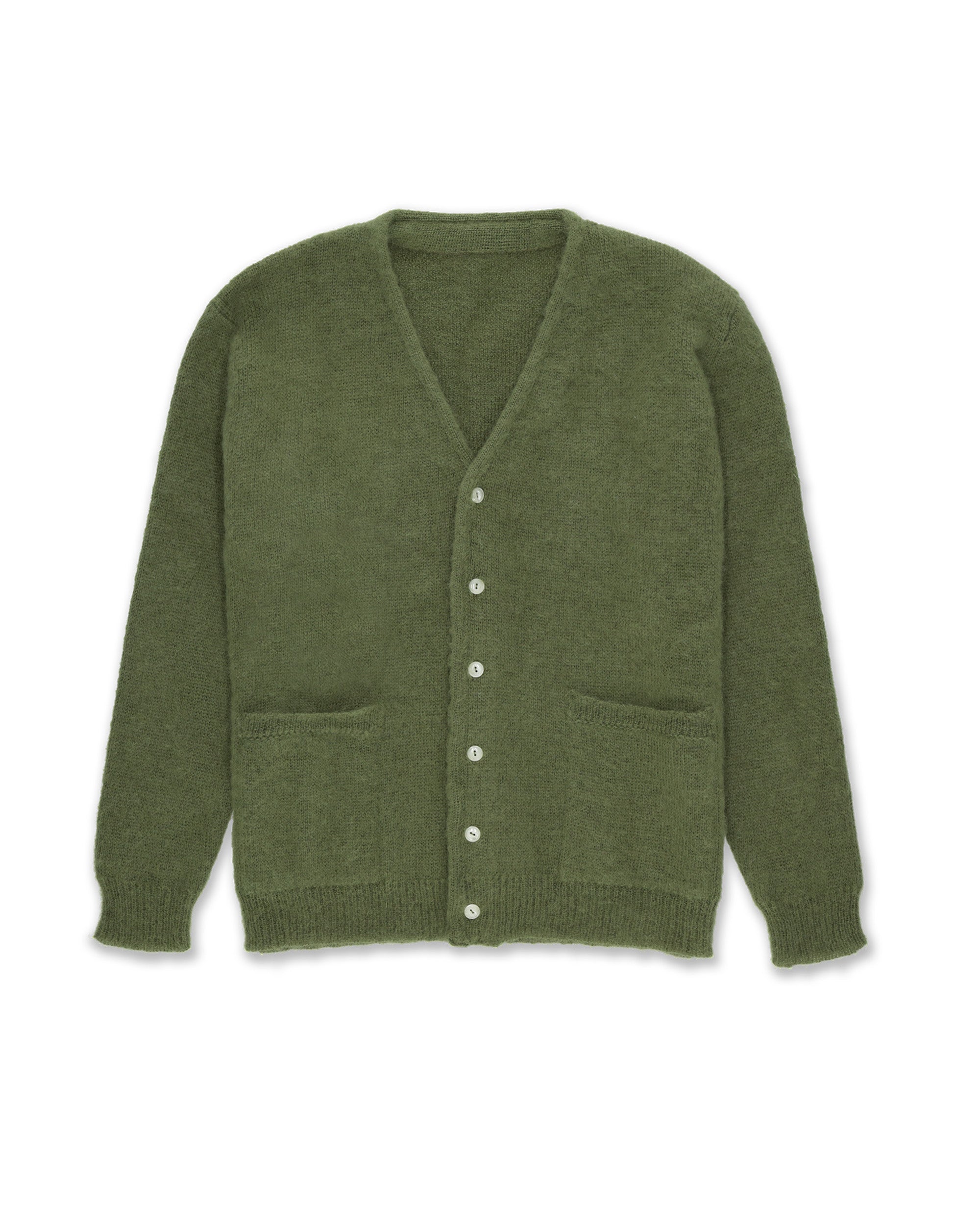 Teddy Cardigan Con Tasche Patch