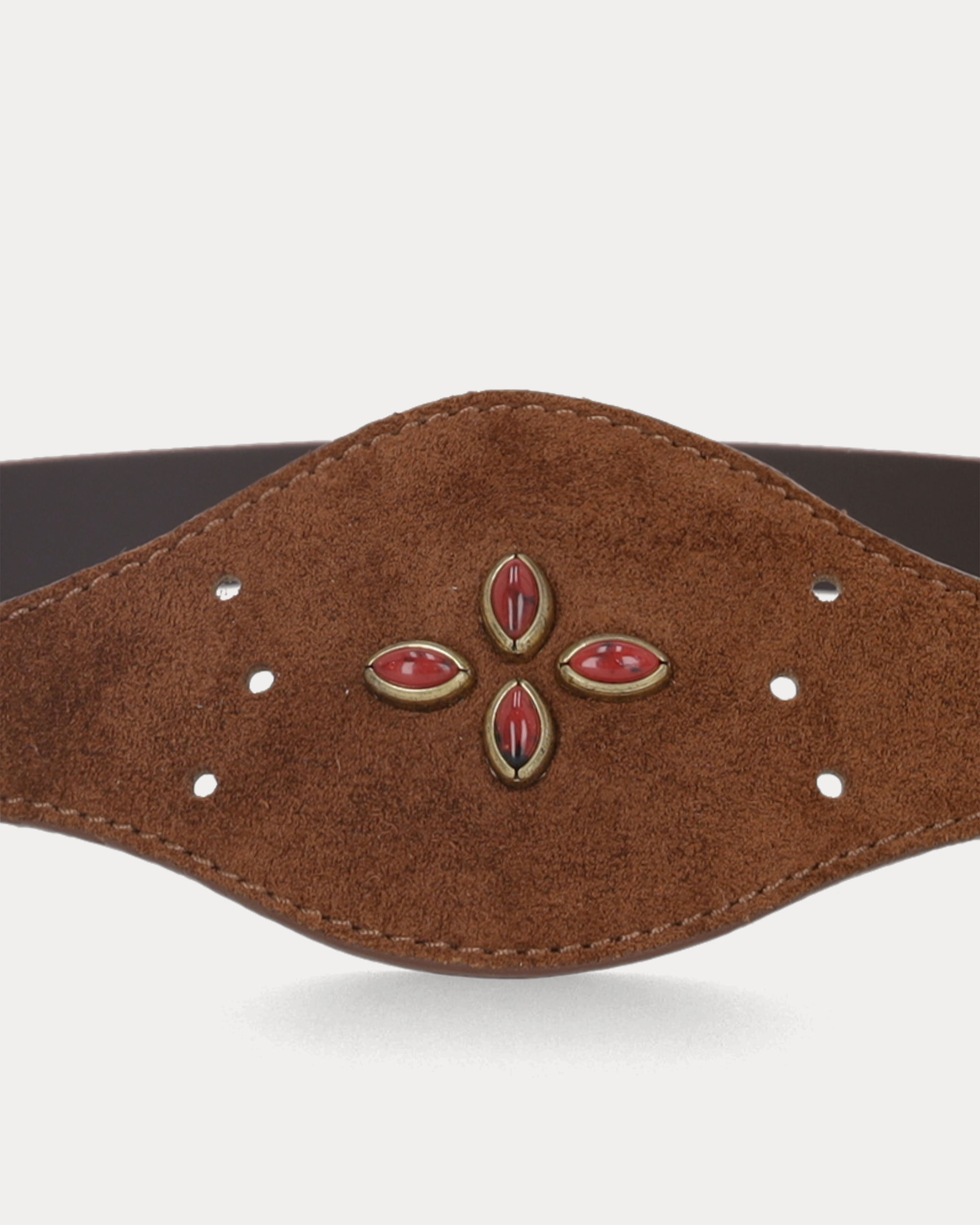 Temple bi-leather Busthier Belt