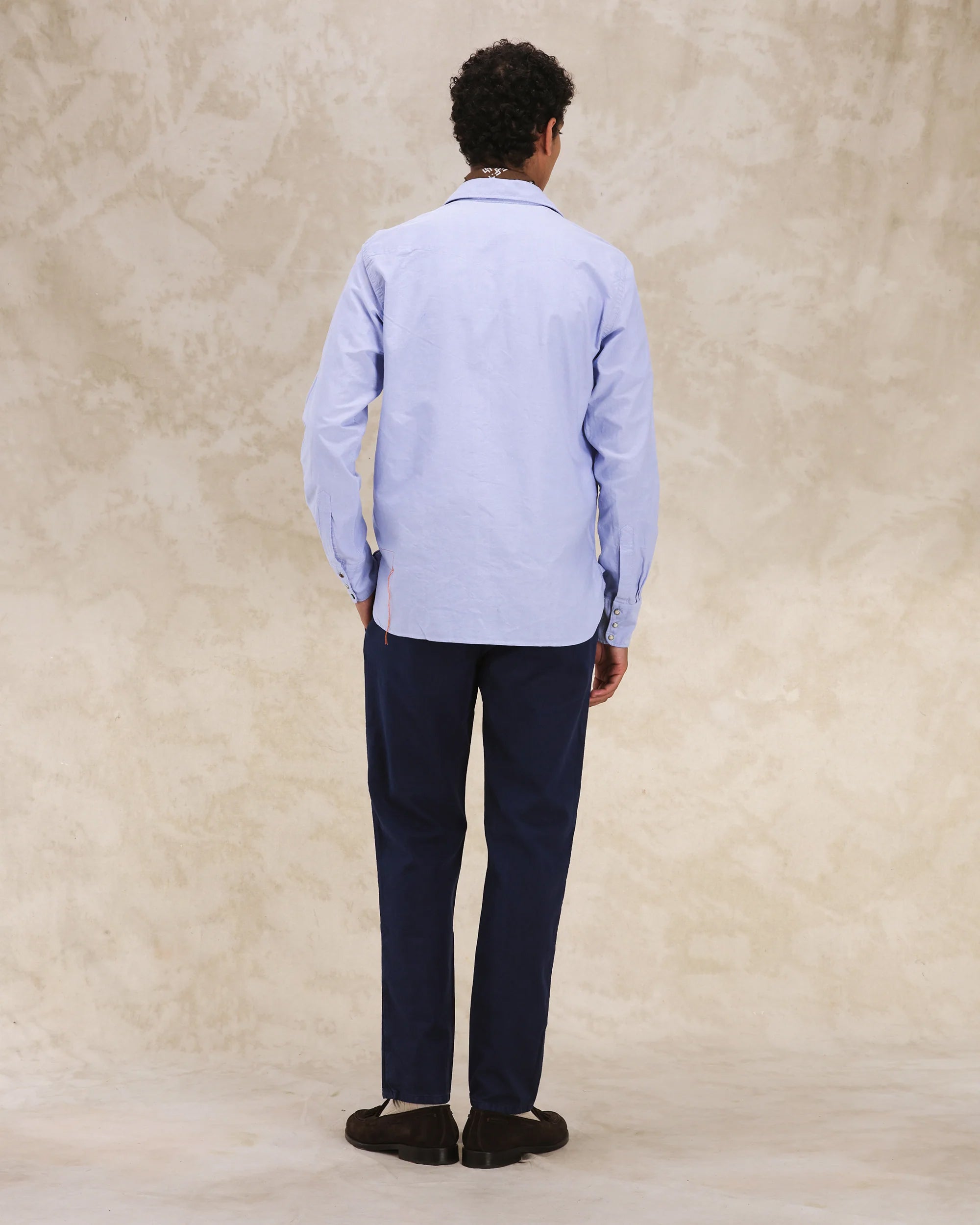 Tex Texan Shirt in Oxford Cotton