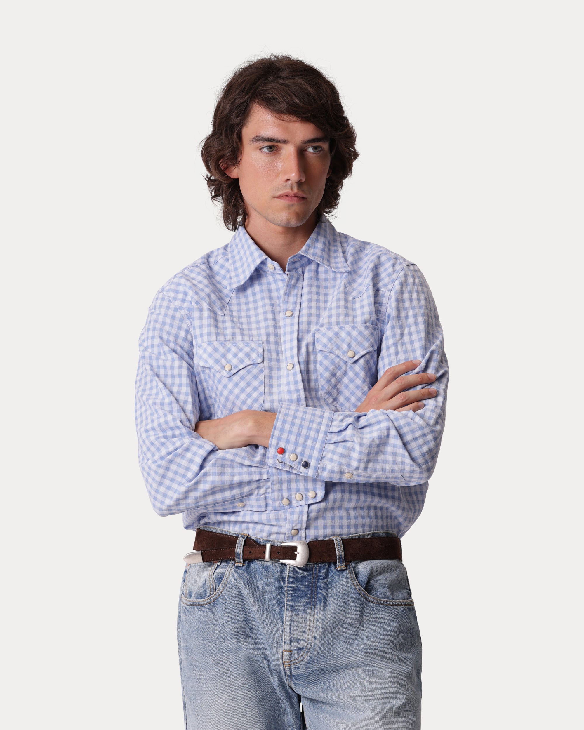 Tex Seersucker Western Shirt