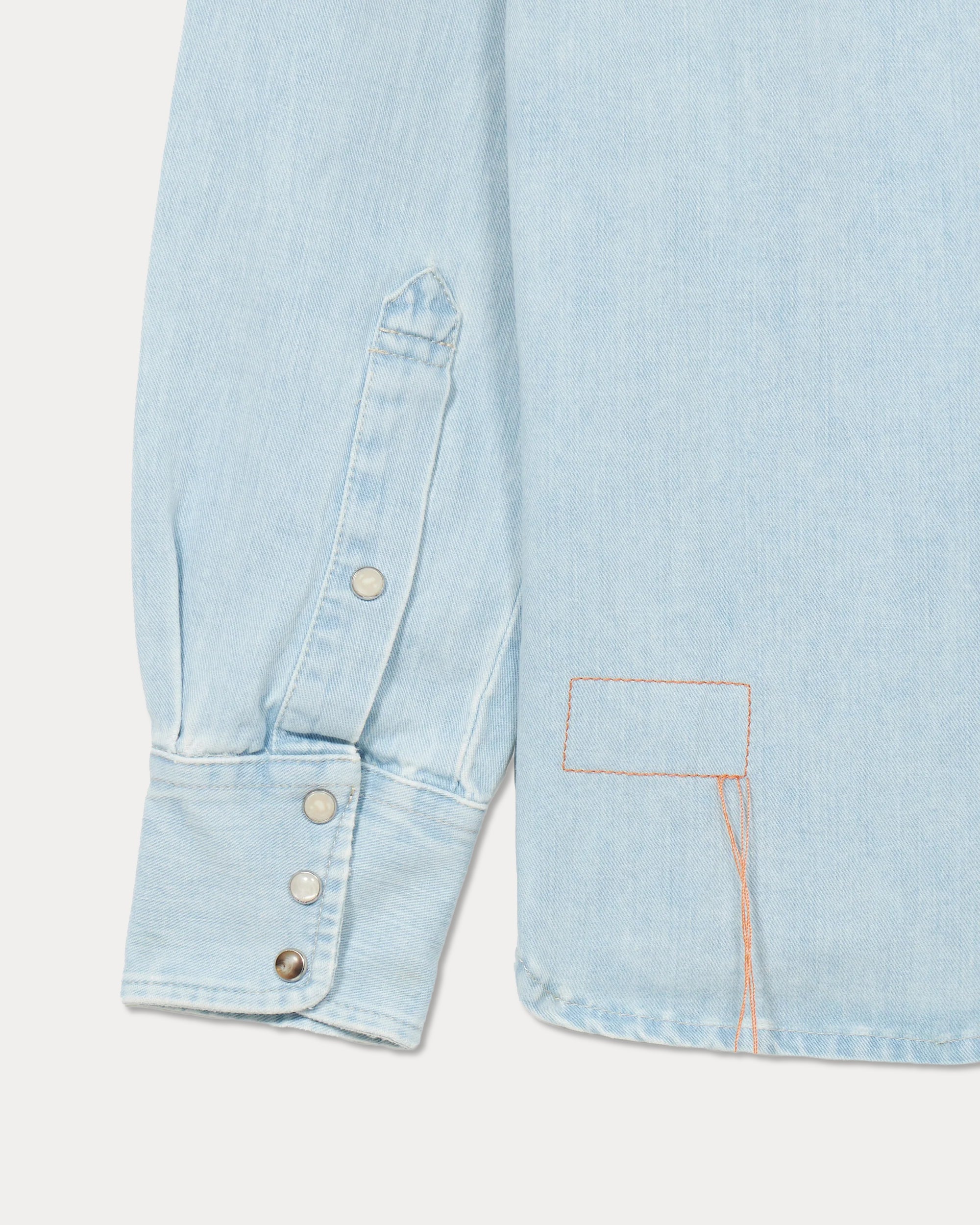 Texj Camicia Texana Bleach Wash