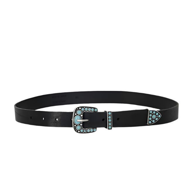 Thelma Cintura In Pelle Di Vitello Con Turchesi