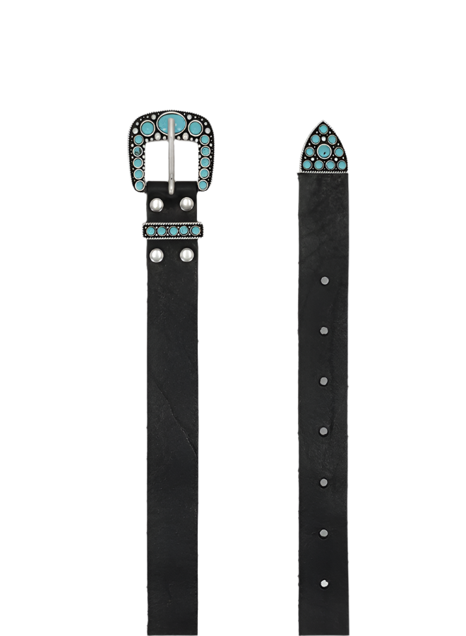 Thelma Cintura In Pelle Di Vitello Con Turchesi