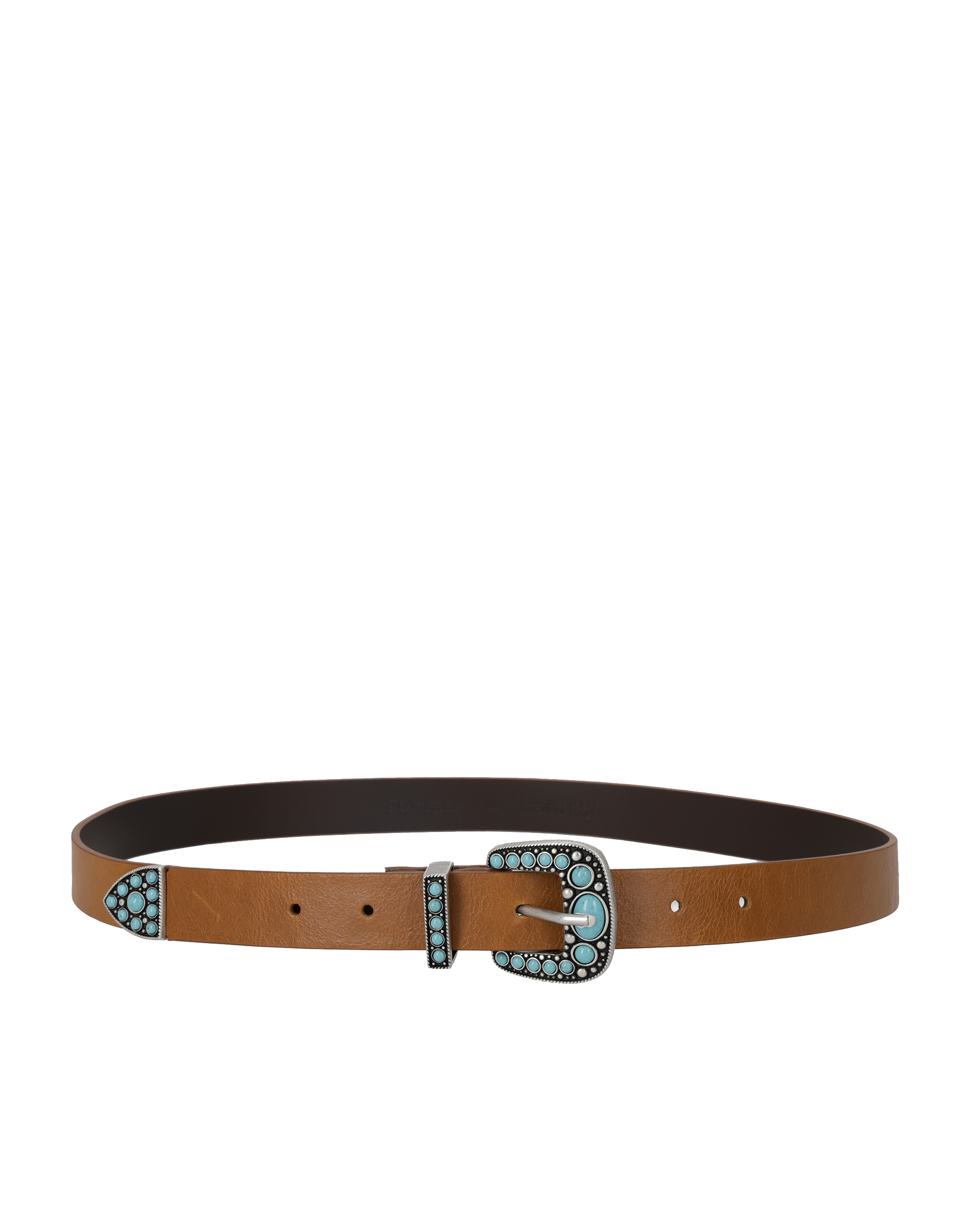 Thelma Cintura In Pelle Di Vitello Con Turchesi