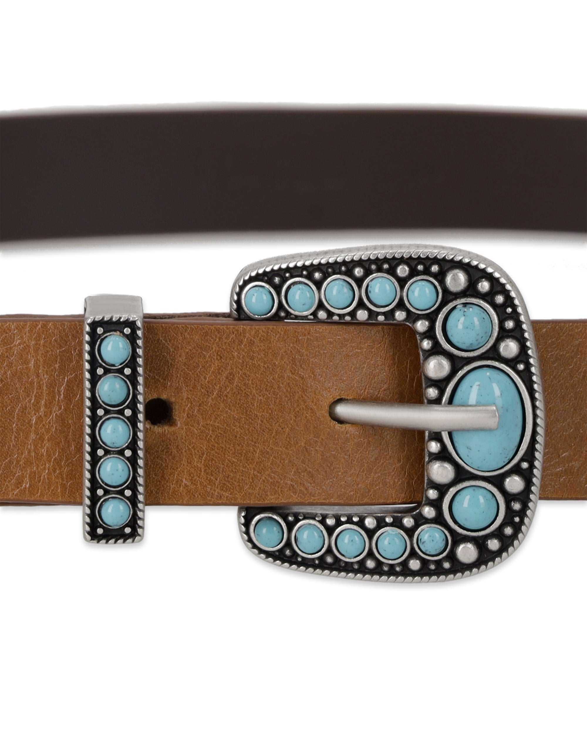 Thelma Cintura In Pelle Di Vitello Con Turchesi