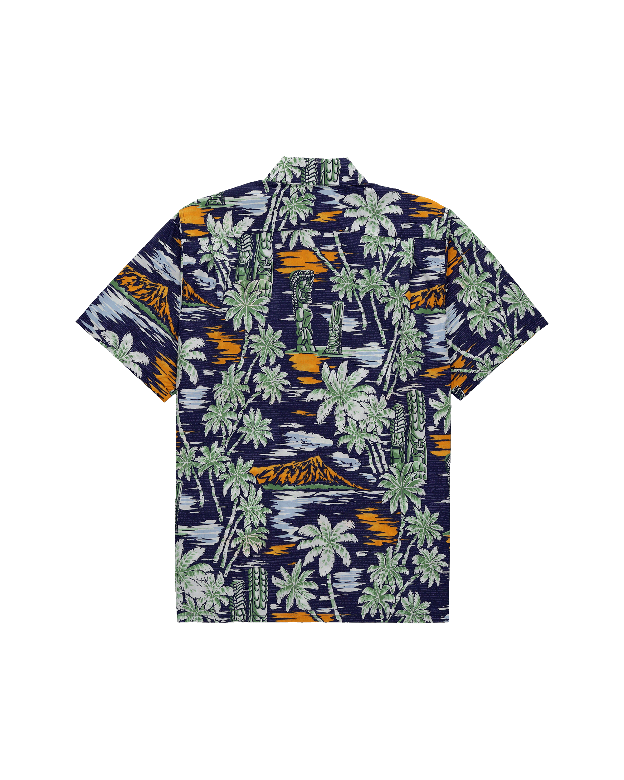 Tikisunset Shirt Vintage Camp Collar / Old School Loose Fit