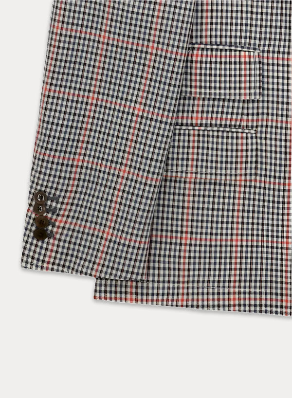 Travel Checkered Classic Lightweight Wool Jacket