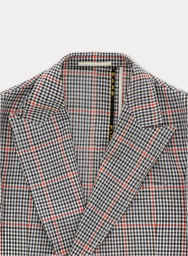 Travel Checkered Classic Lightweight Wool Jacket