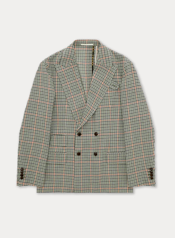 Travel Checkered Classic Lightweight Wool Jacket