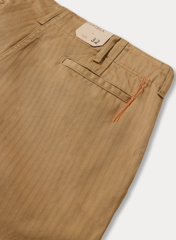 Trucking Pantaloni In Herringbone Di Cotone