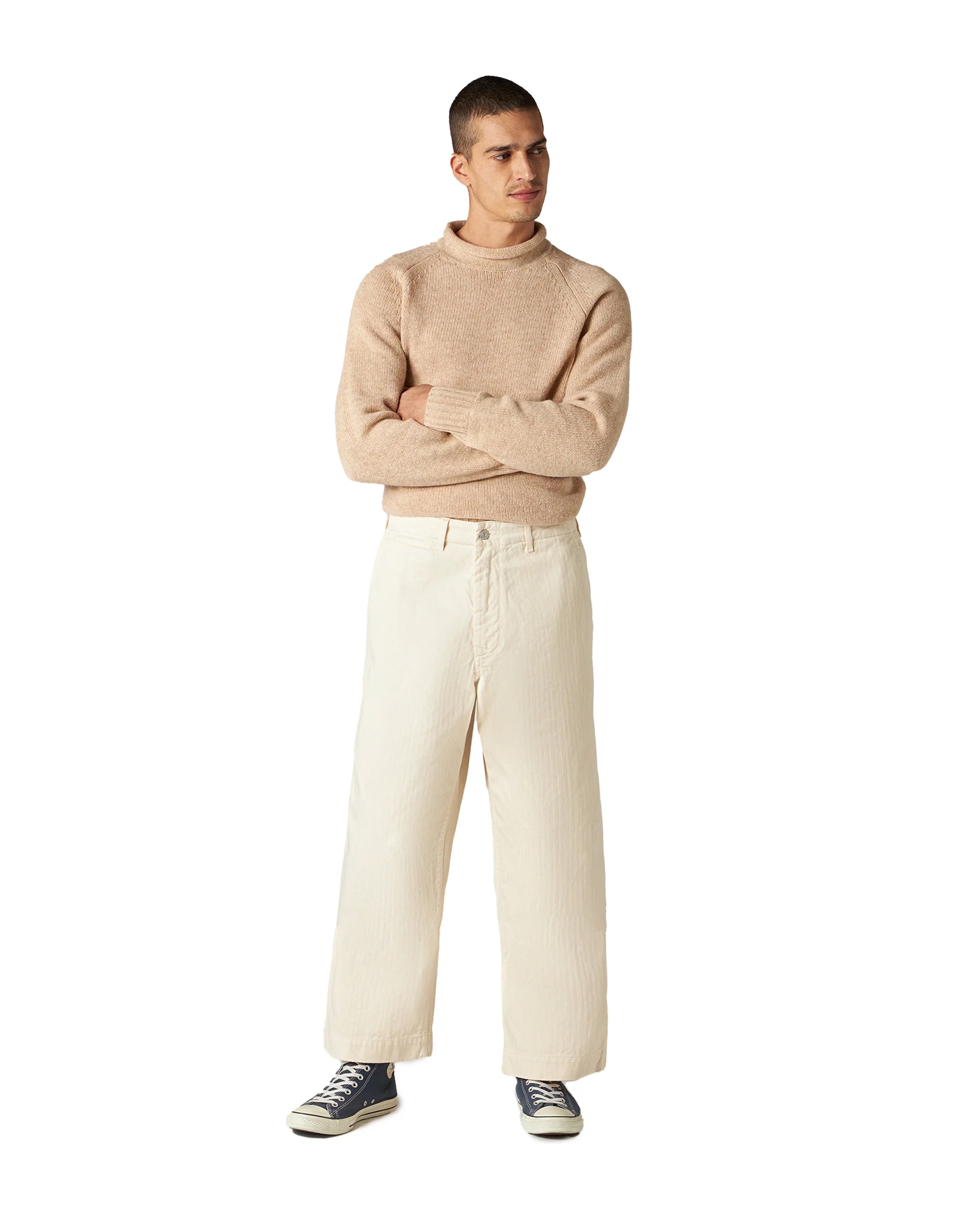 Trucking Cotton Herringbone Pants