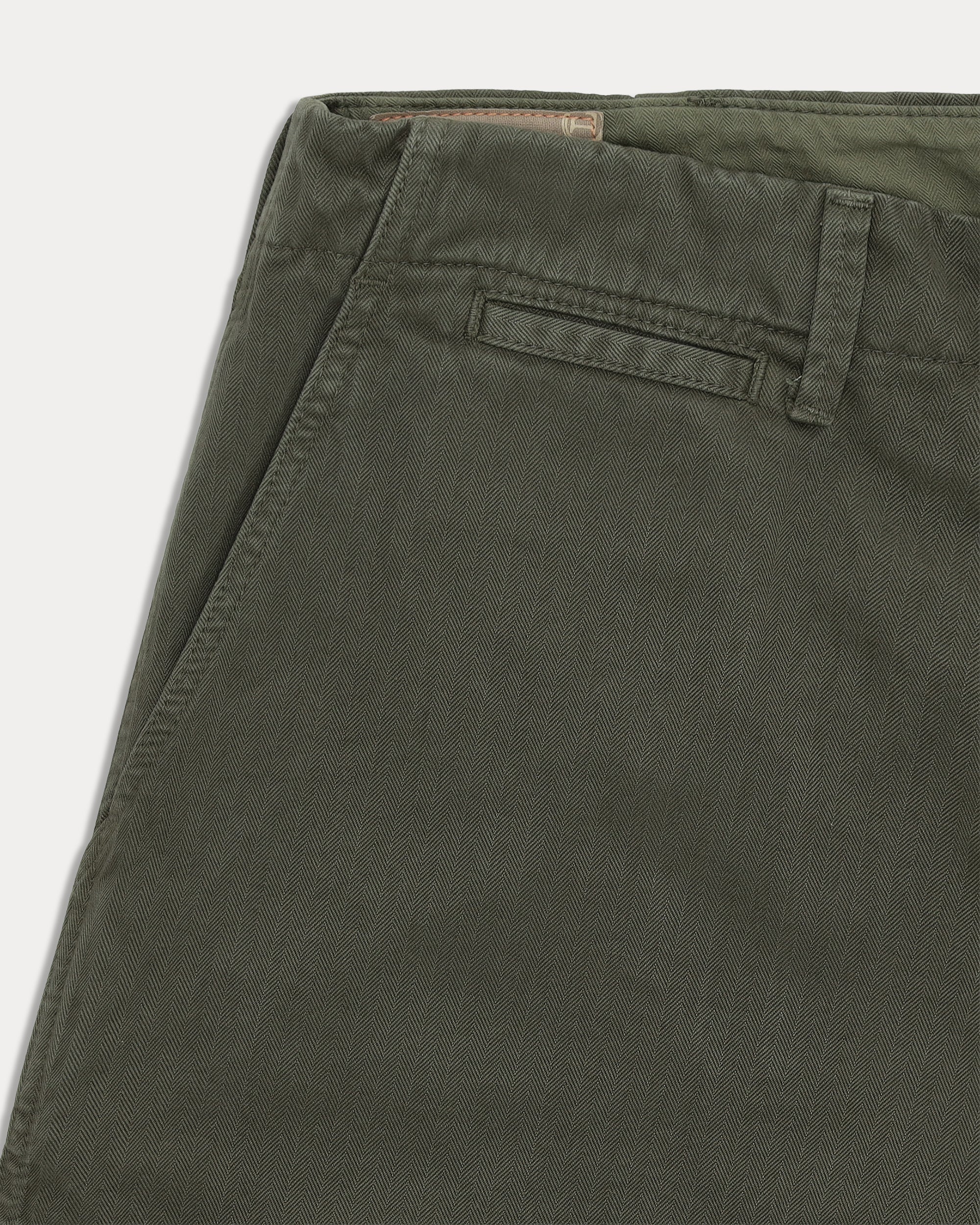 Trucking Pantaloni In Herringbone Di Cotone