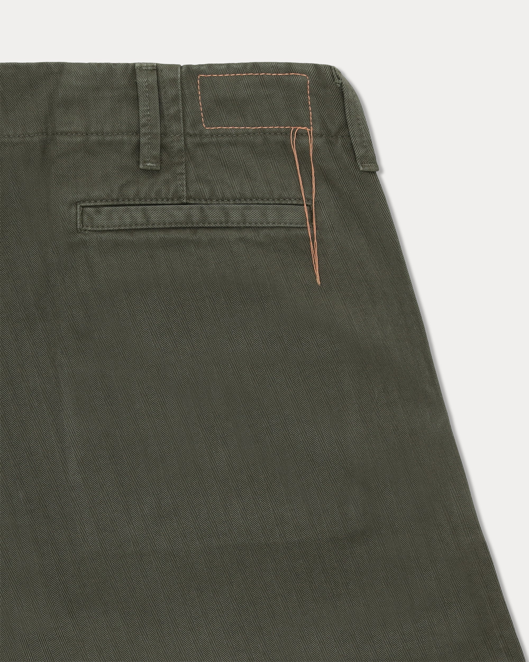 Trucking Pantaloni In Herringbone Di Cotone