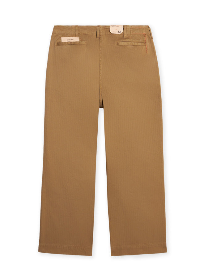 Trucking Pantaloni In Herringbone Di Cotone