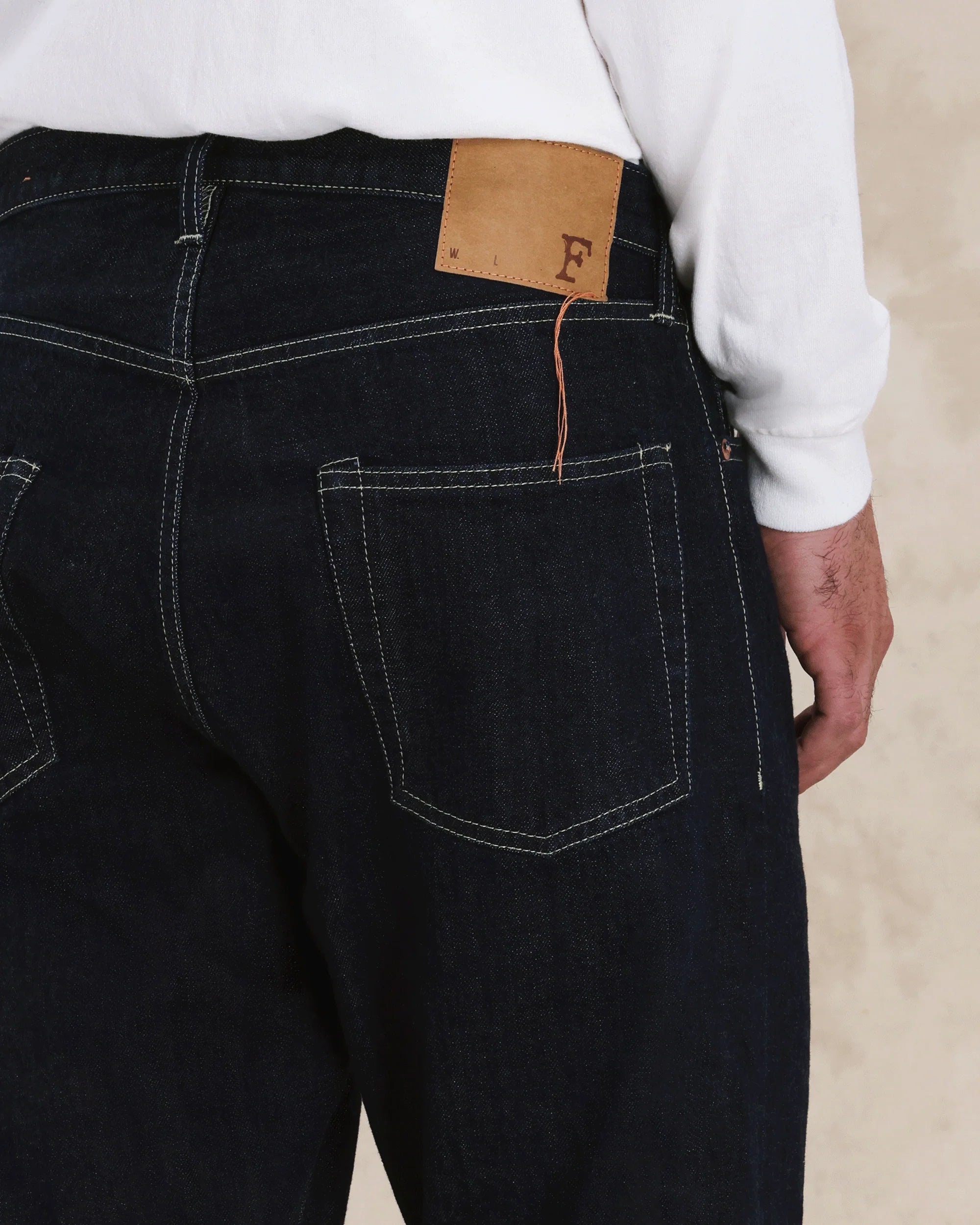 Unclejohn Japan Selvedge Denim 5 Pocket High Waist Indigo Rinse - L29''