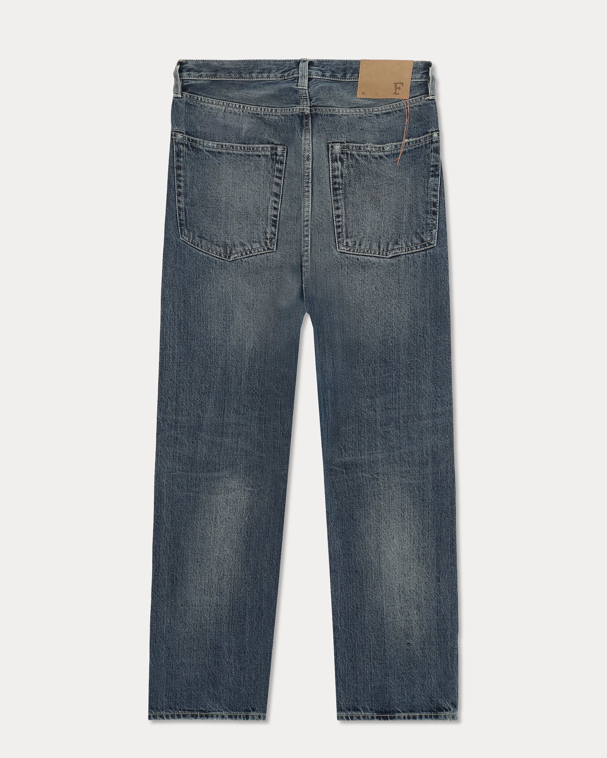 Unclejohn Japan Denim Cimosato 5 Tasche a Vita Alta Custom Wash - L29''