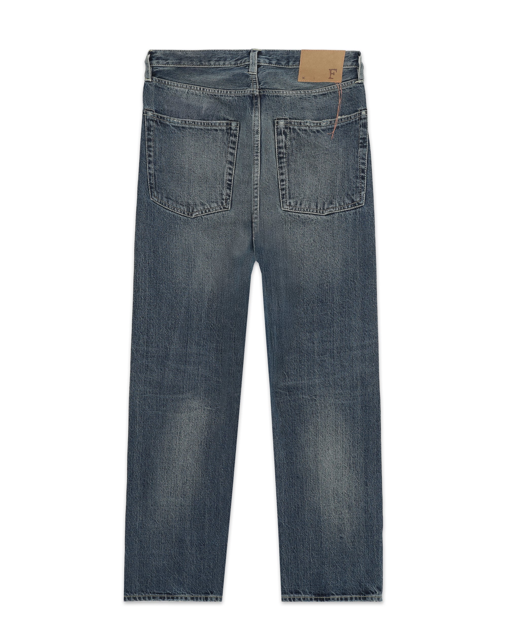 Unclejohn Japan Denim Cimosato 5 Tasche a Vita Alta Custom Wash