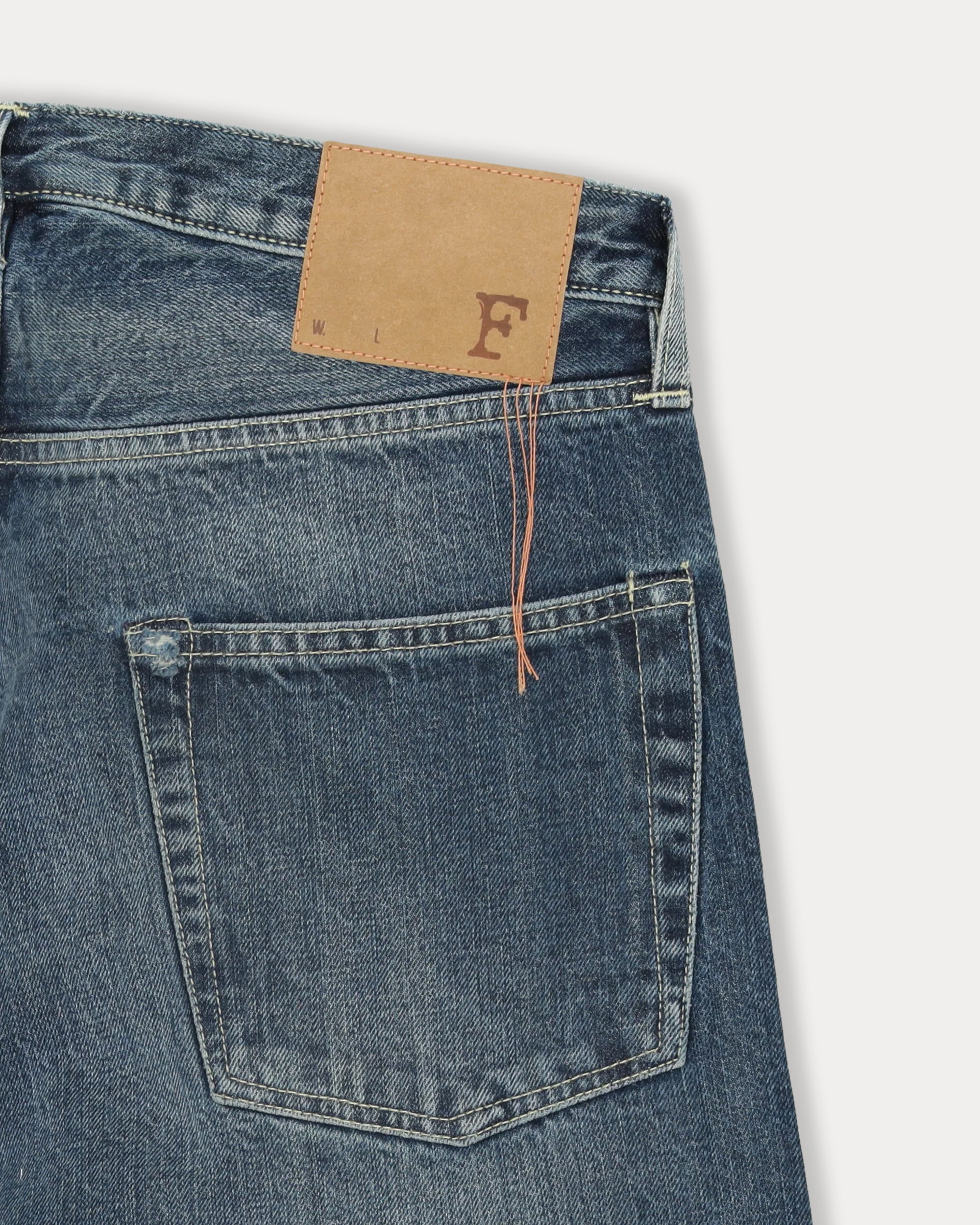 Unclejohn Japan Selvedge Denim 5 Pocket High Waist Custom Wash - L29''
