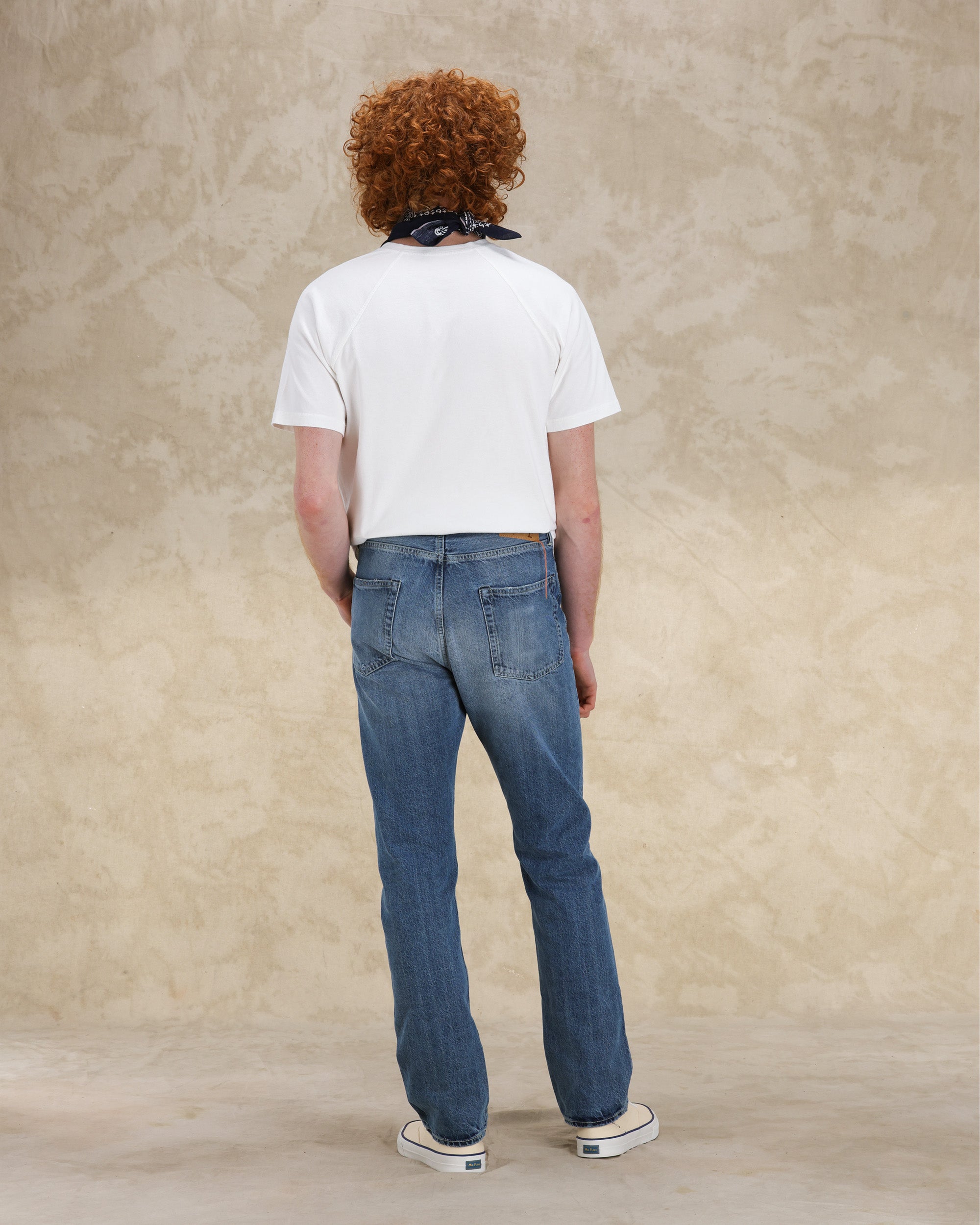 Unclejohn Japan Denim Cimosato  5 Tasche a Vita Alta Stone Wash