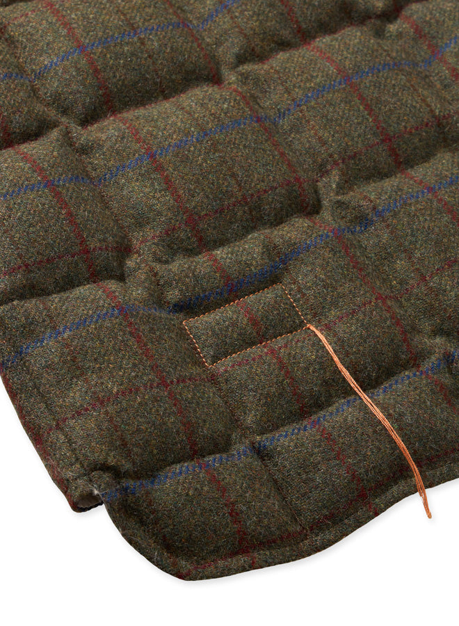 Vest Gilet Smanicato In Lana A Quadri