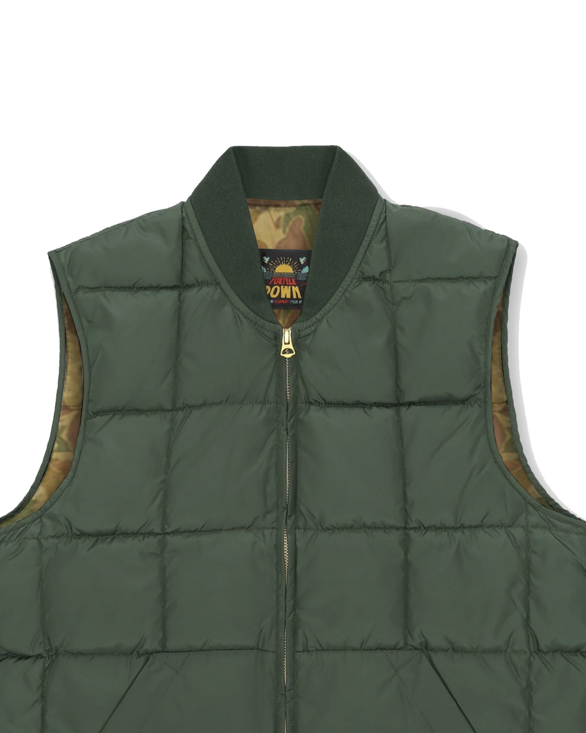 Vest2 Gilet Smanicato In Nylon Con Interno Camouflage