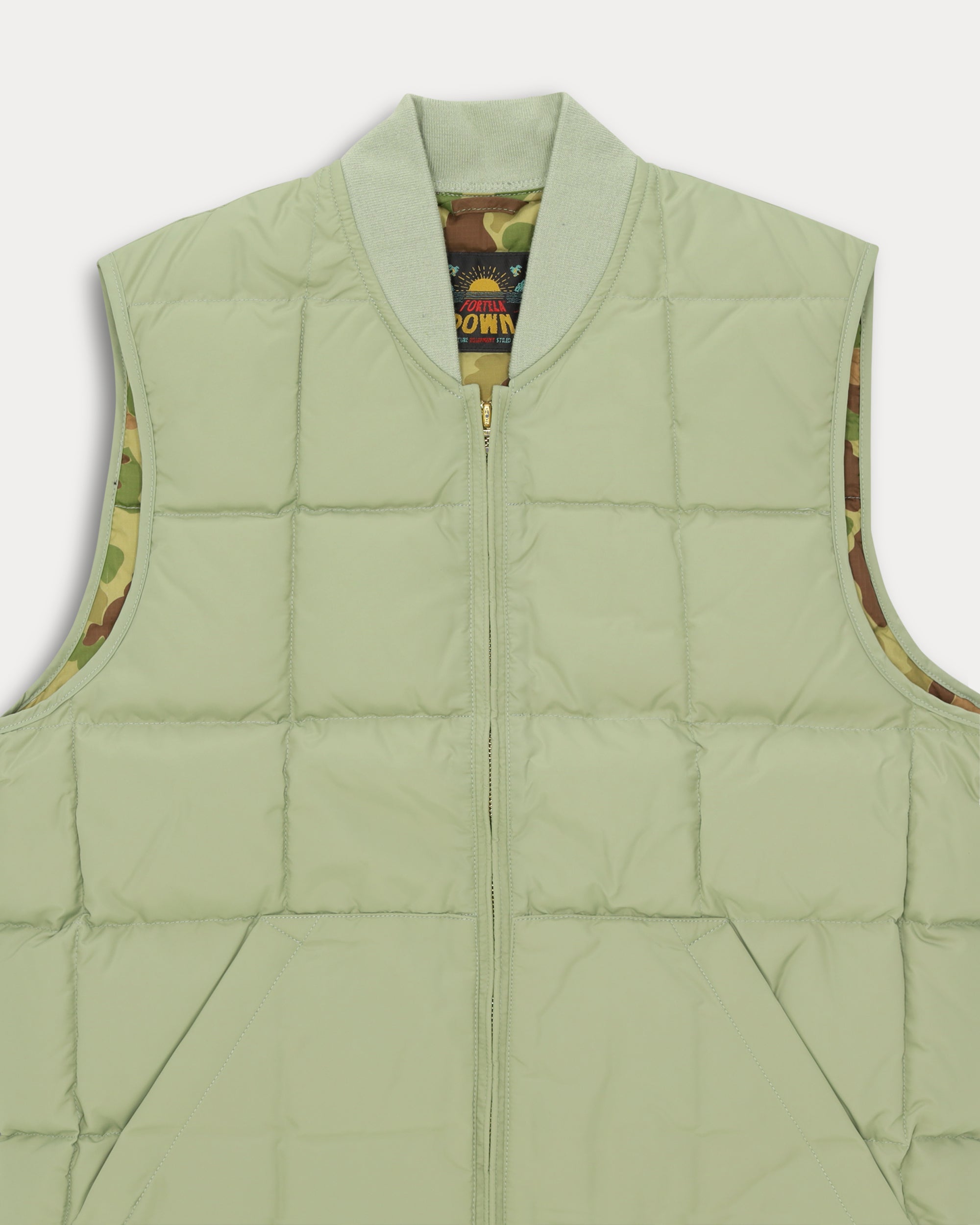 Vest2 Gilet Smanicato In Nylon Con Interno Camouflage