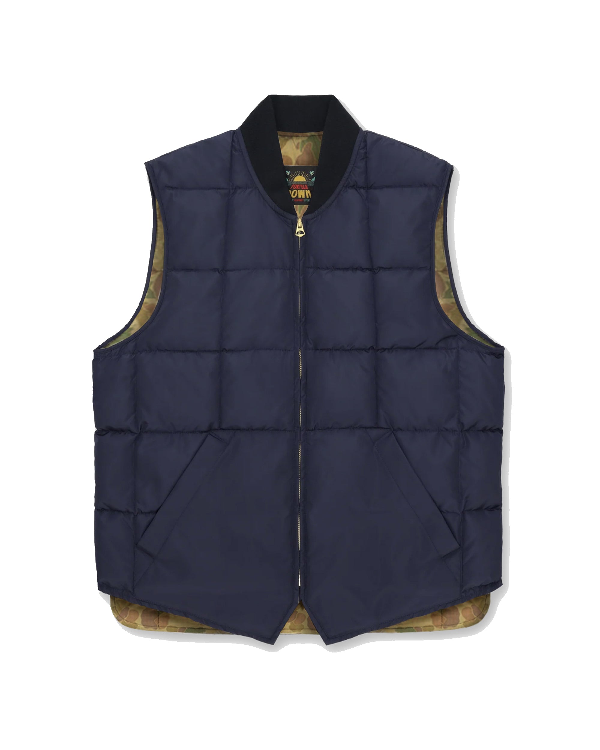 Vest2 Gilet Smanicato In Nylon Con Interno Camouflage