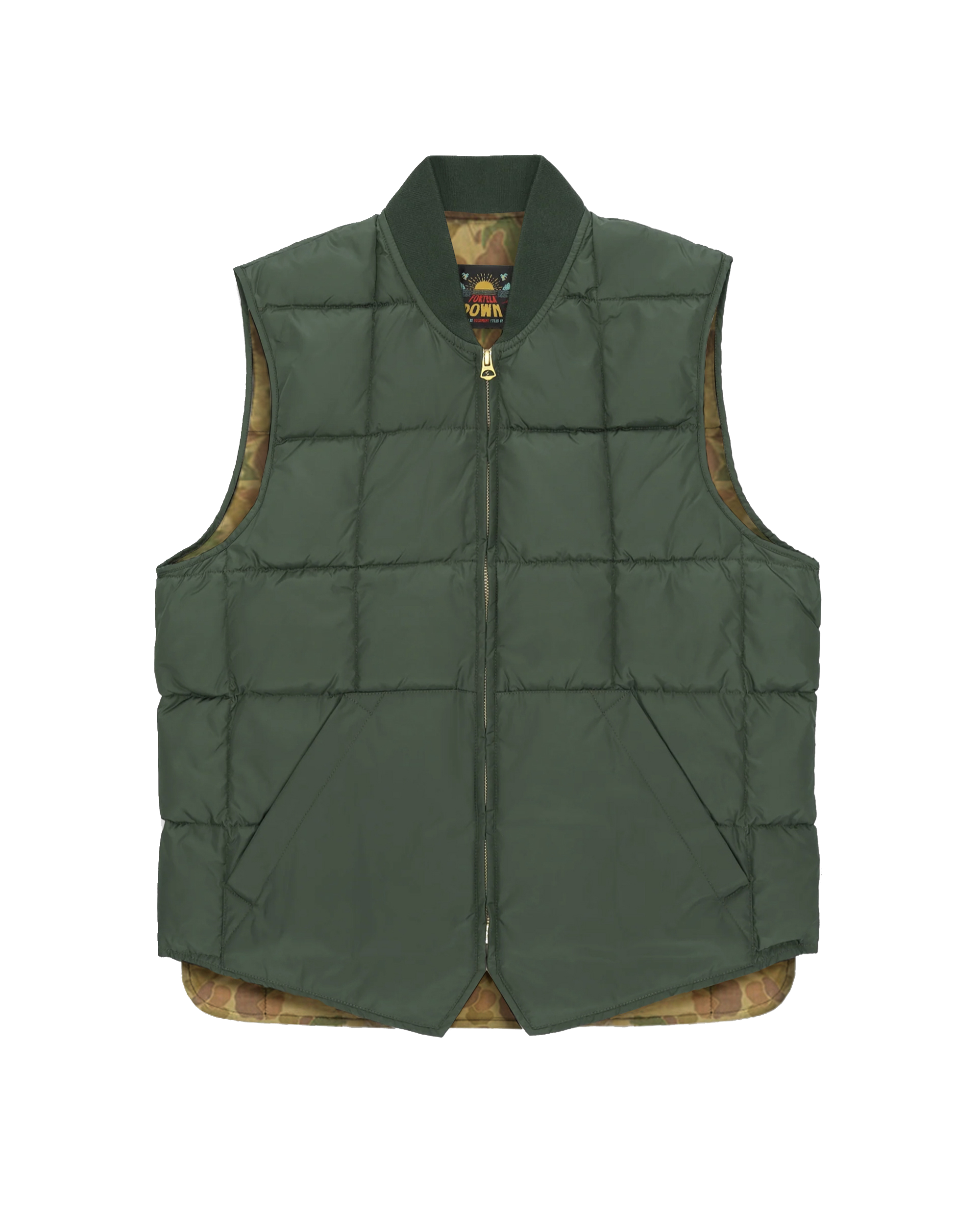 Vest2 Gilet Smanicato In Nylon Con Interno Camouflage