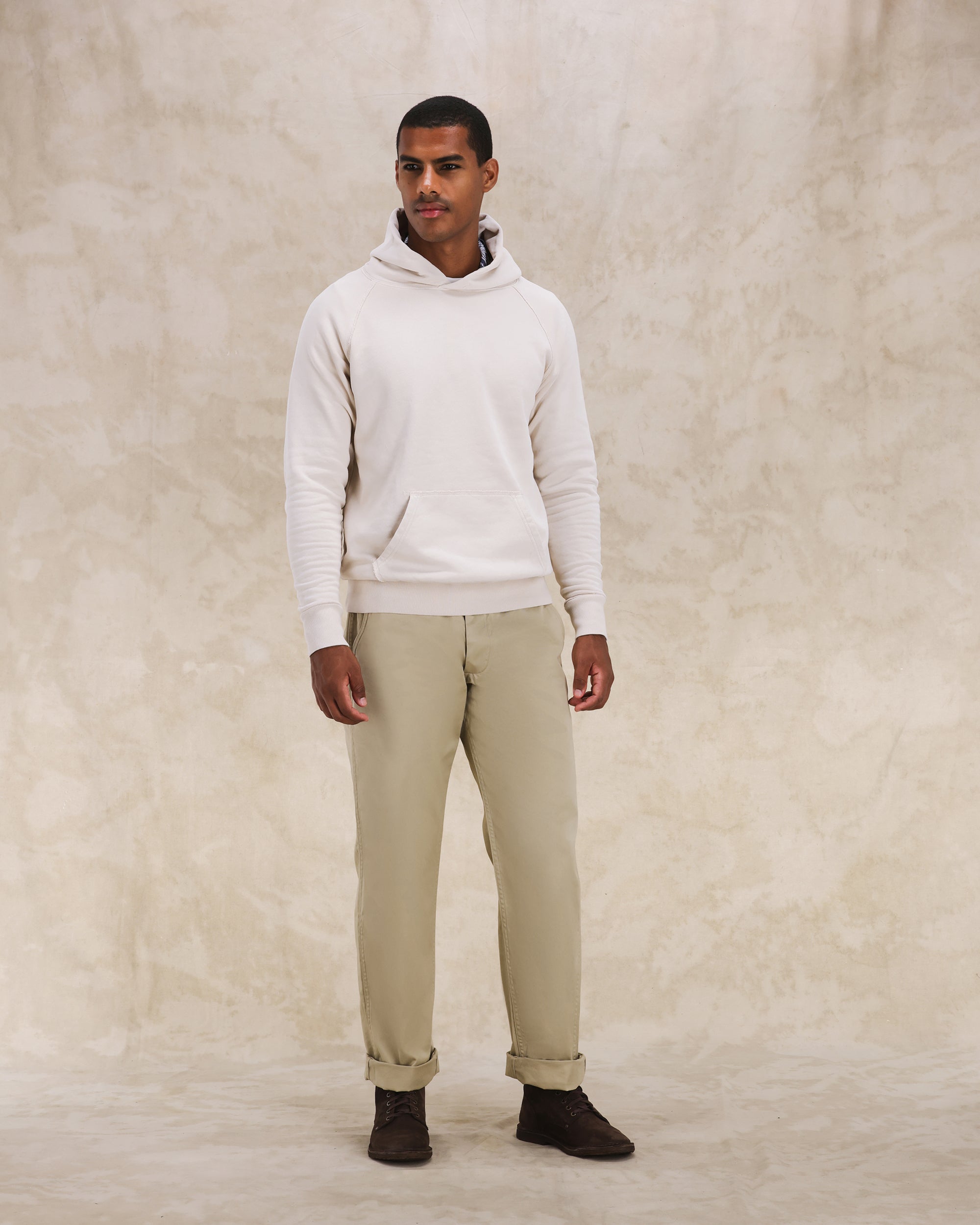 Vintagehood Felpa in Jersey Felpato Con Cappuccio