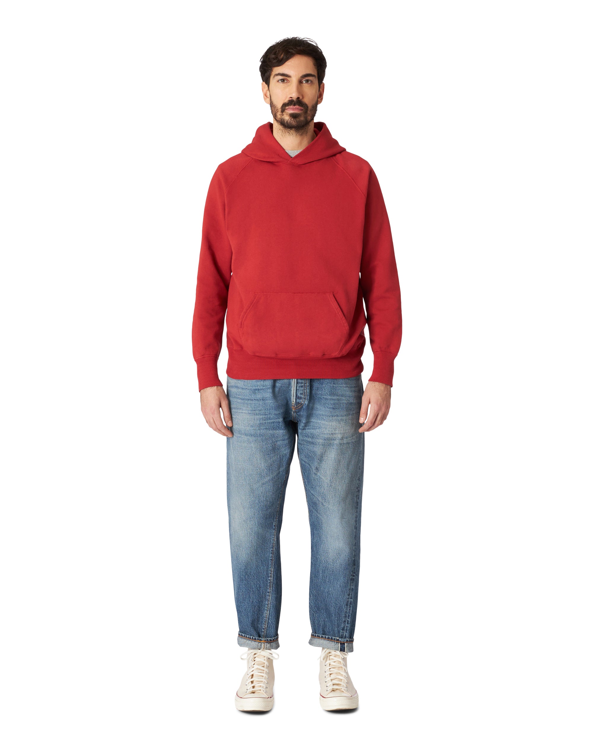 Vintagehood Felpa in Jersey Felpato Con Cappuccio