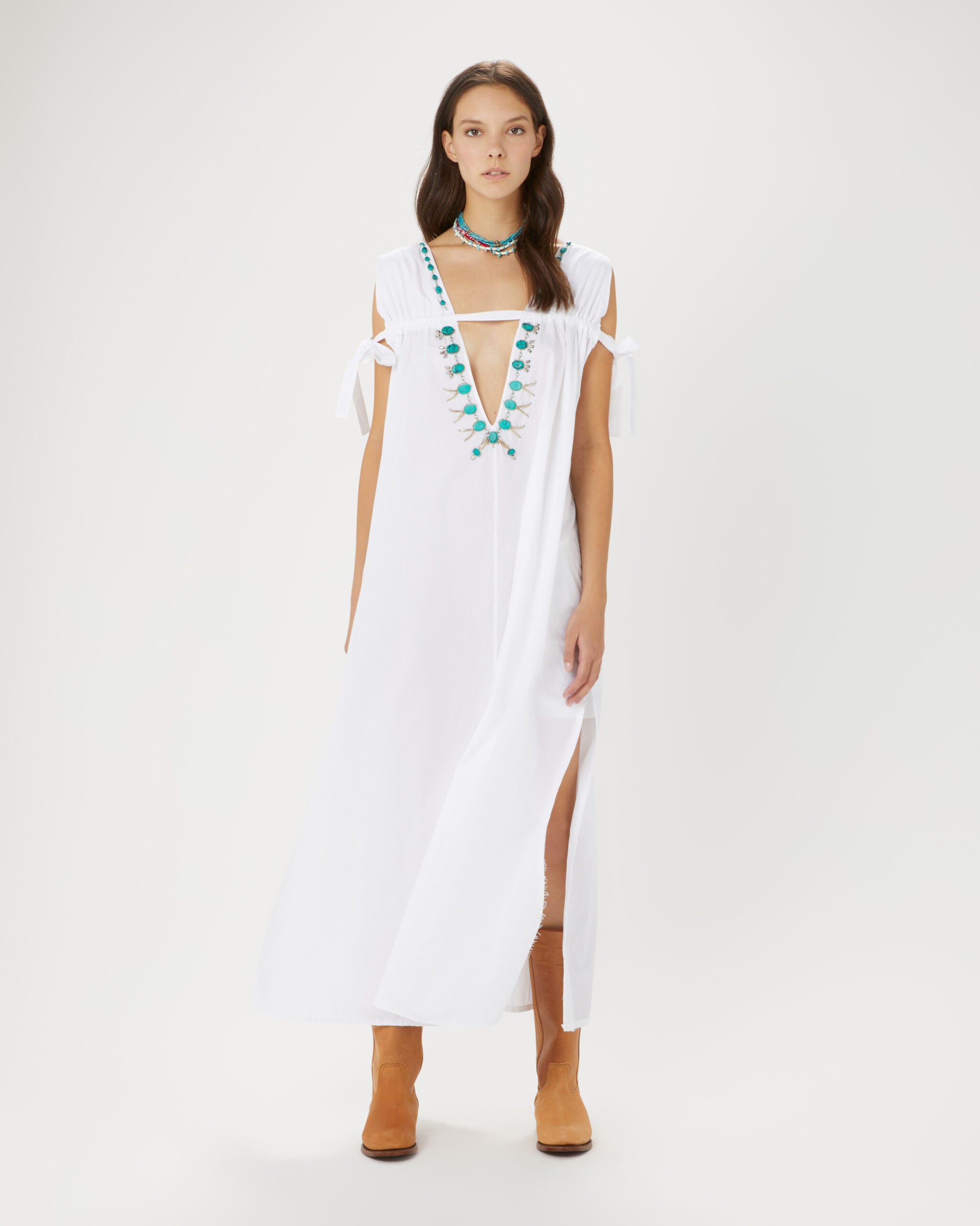 Afef Abito Con Scollo A V