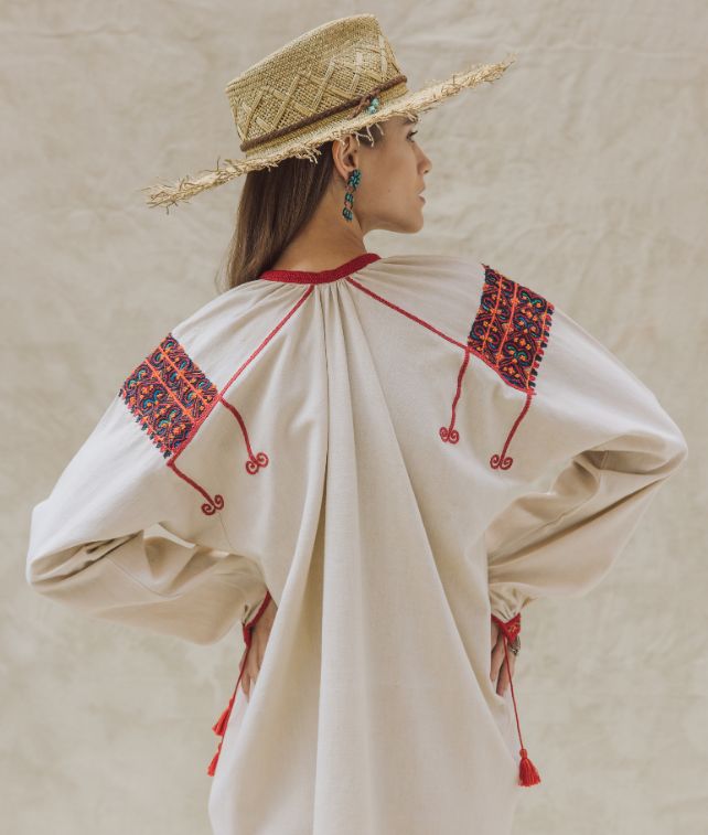 Afra Abito in Cotone Ricamato