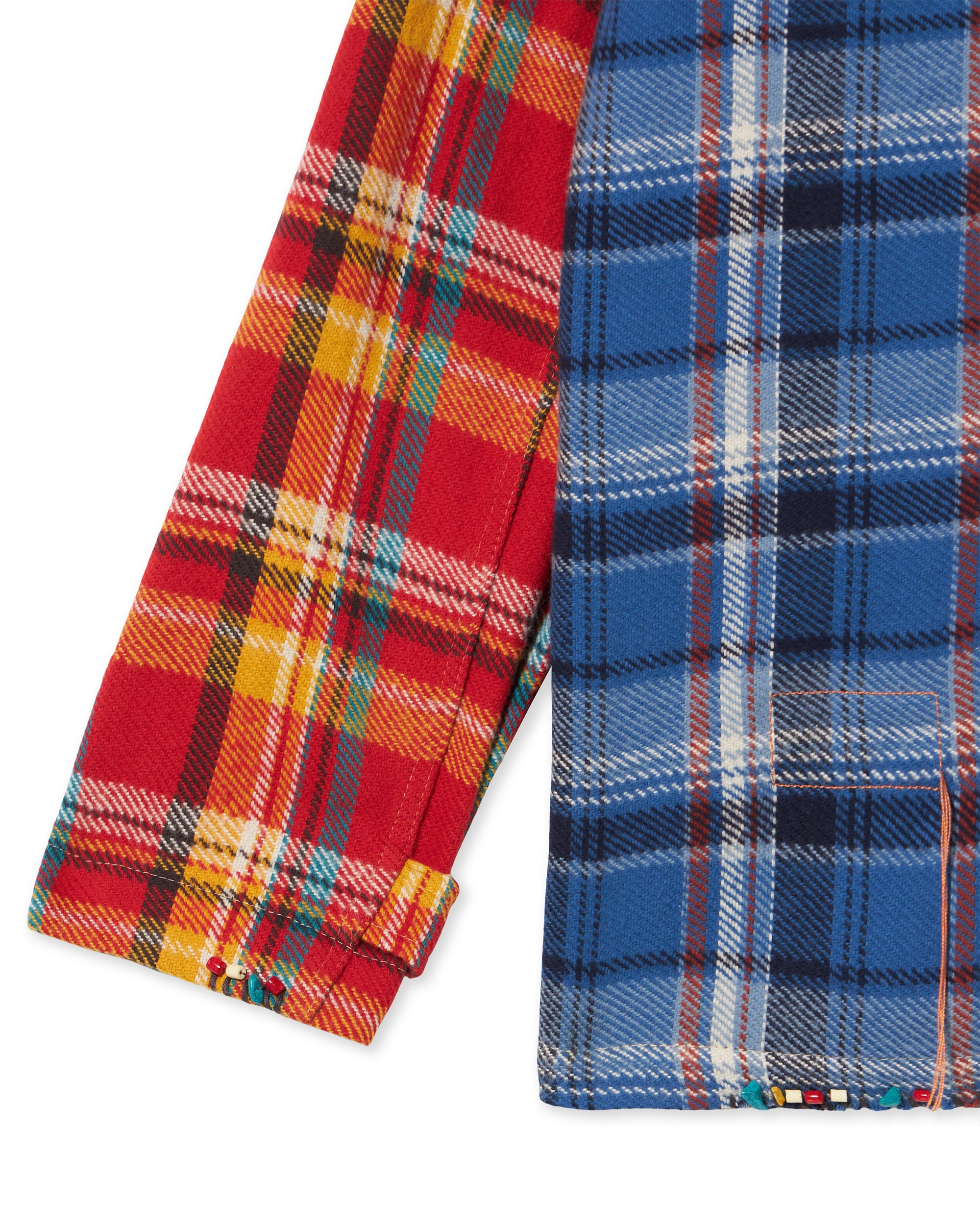 Alicia Camicia Patchwork In Cotone A Quadri