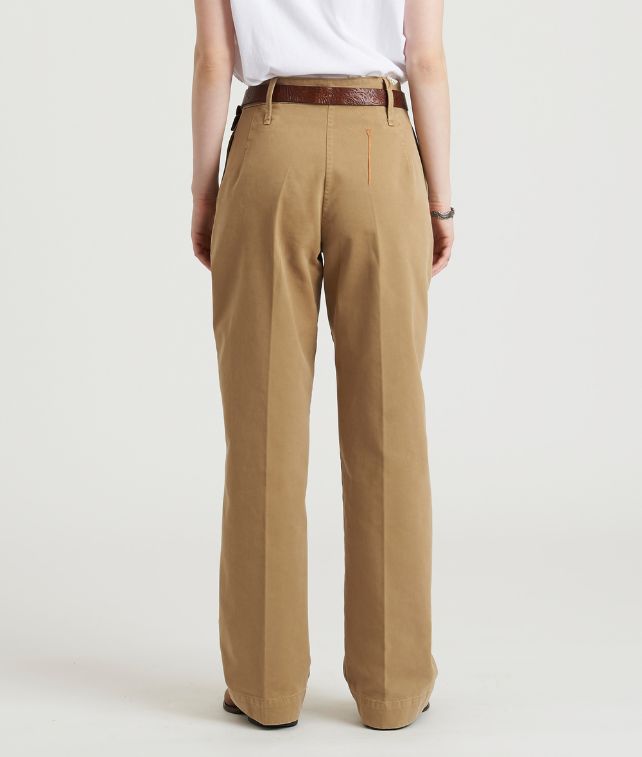 Alma Pantaloni in Canvas di Cotone Pesante