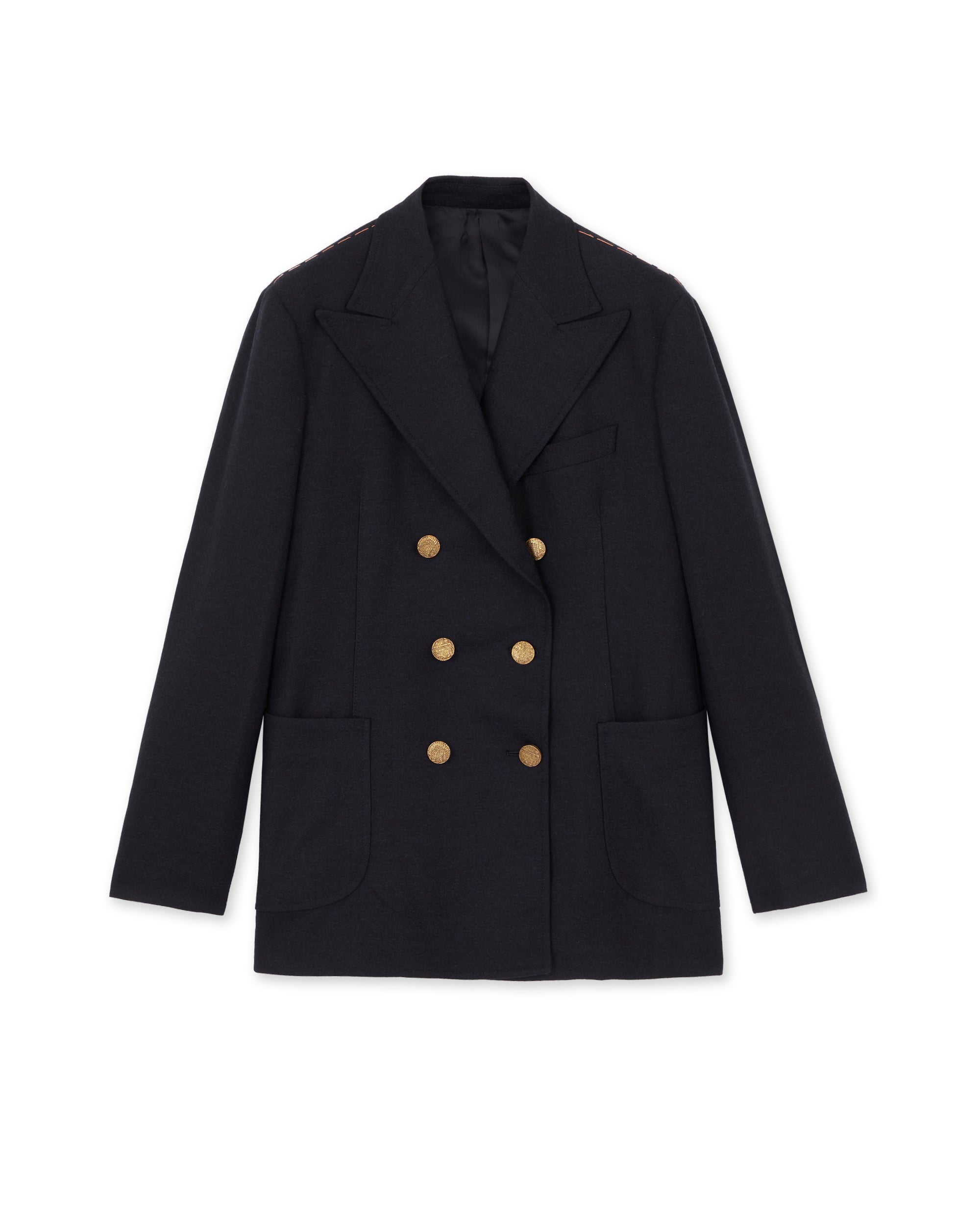 Bobbie Giacca Classica Doppiopetto In Fresco Lana