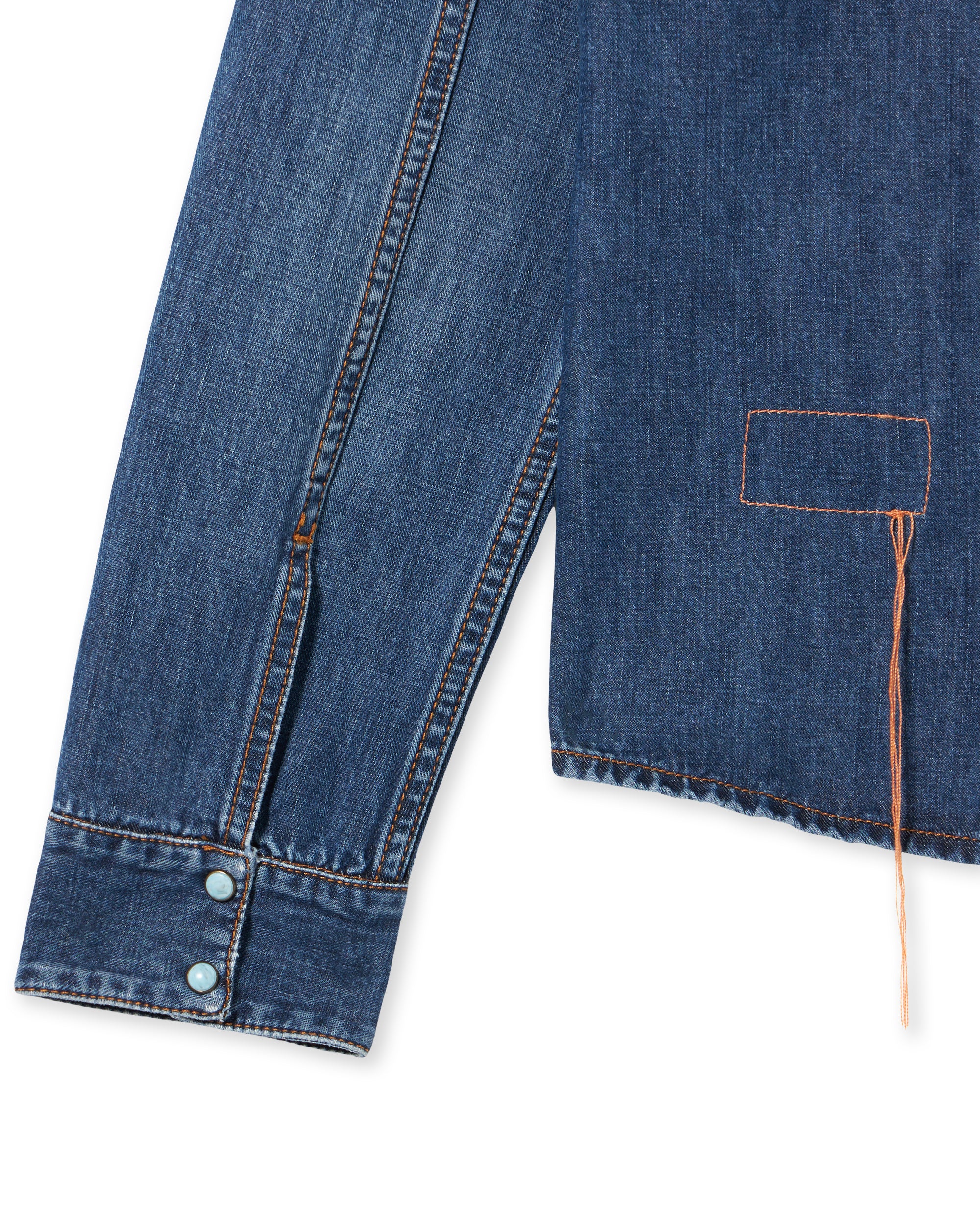 Brigitter Camicia Ricamata In Denim