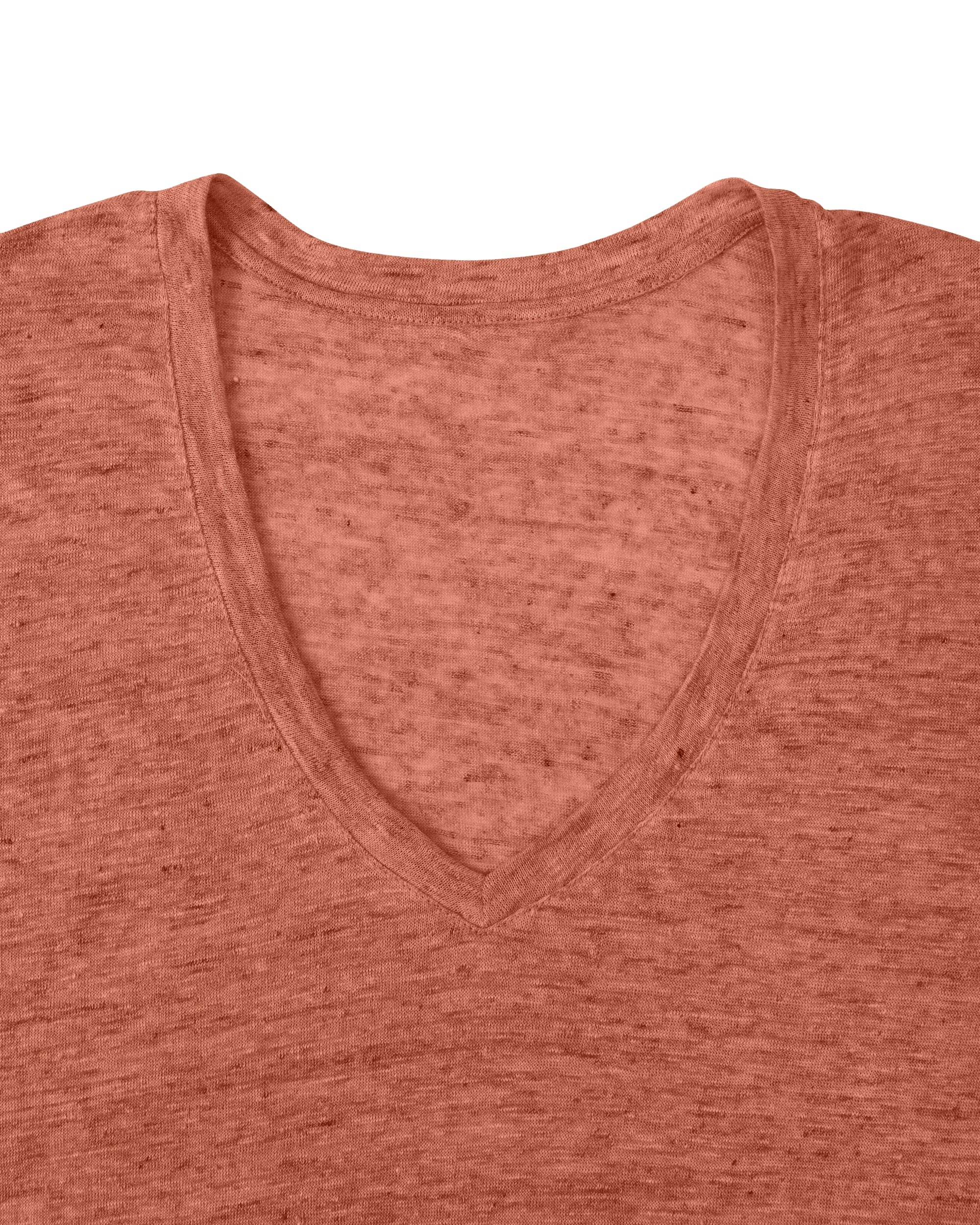 Cara T-Shirt Manica Lunga in Lino Melange