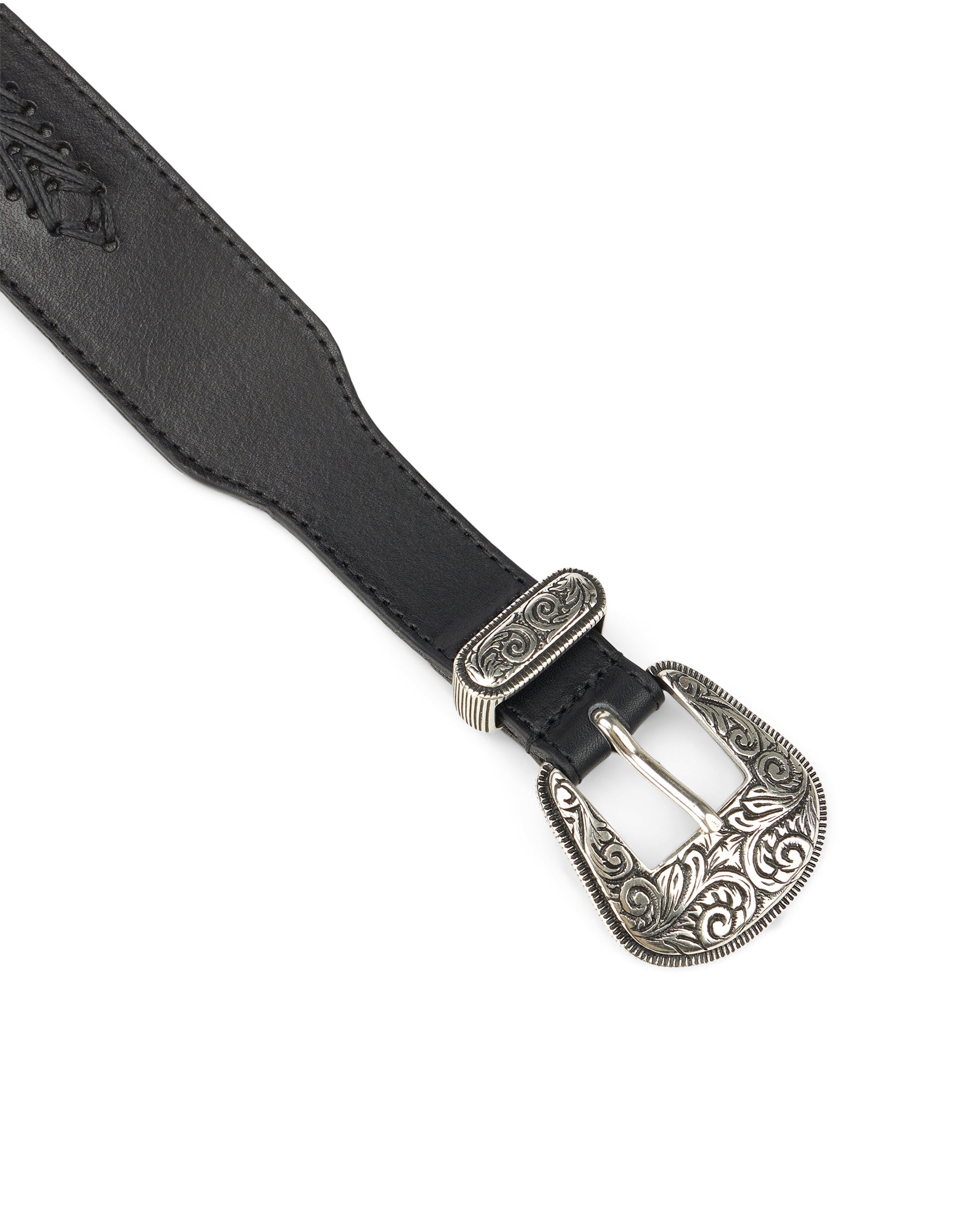 Cattle Cintura in Pelle di Vitello con Borchie