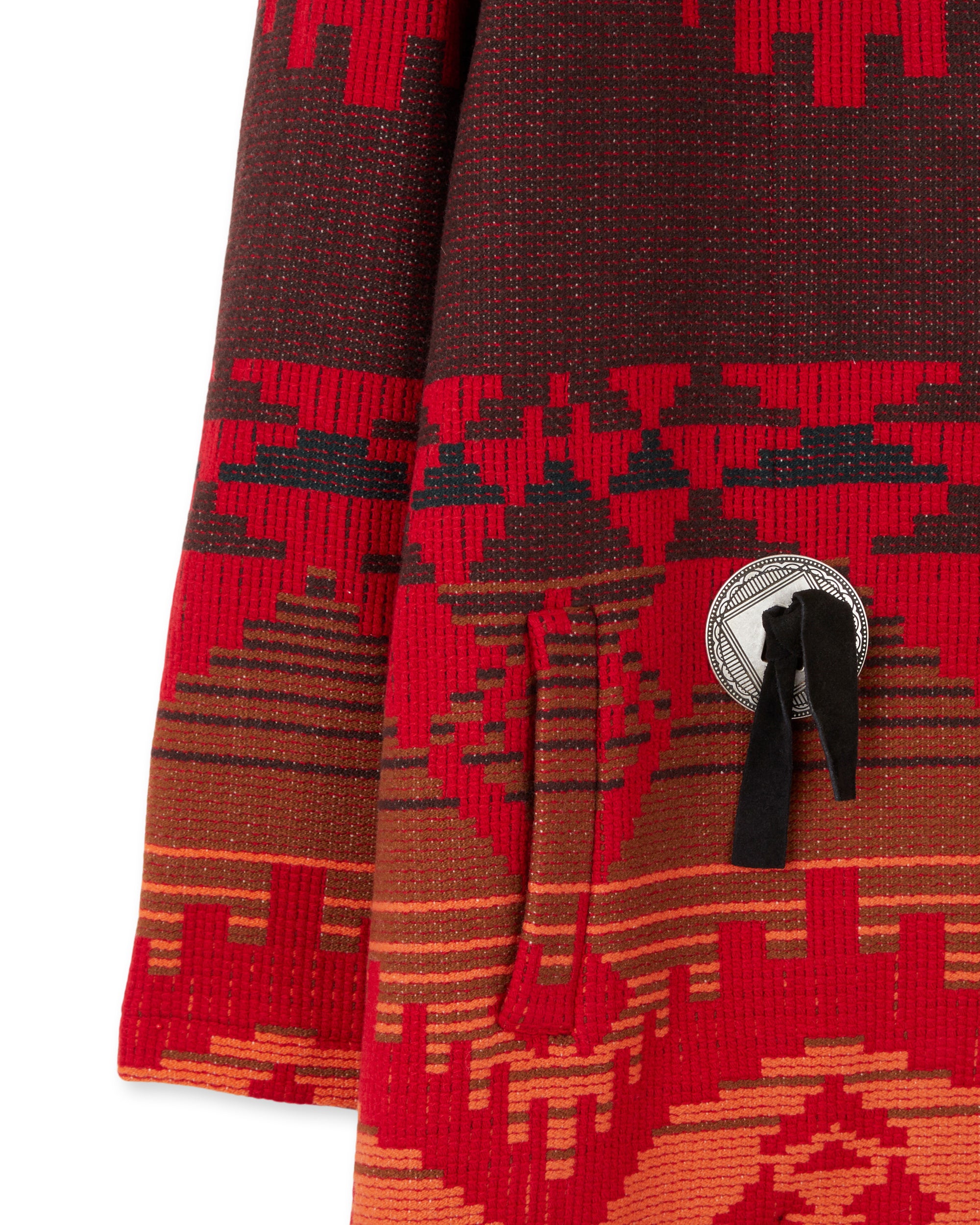 Flick Cappotto In Lana Jacquard