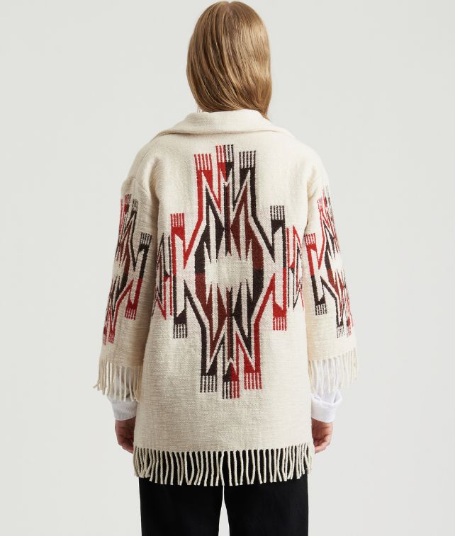 Freya Cardigan Navajo In Misto Lana