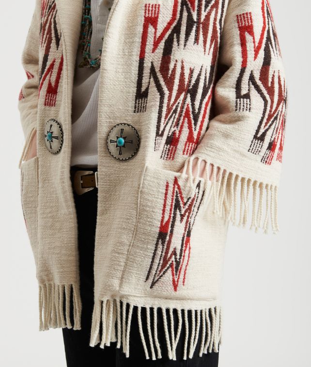 Freya Cardigan Navajo In Misto Lana