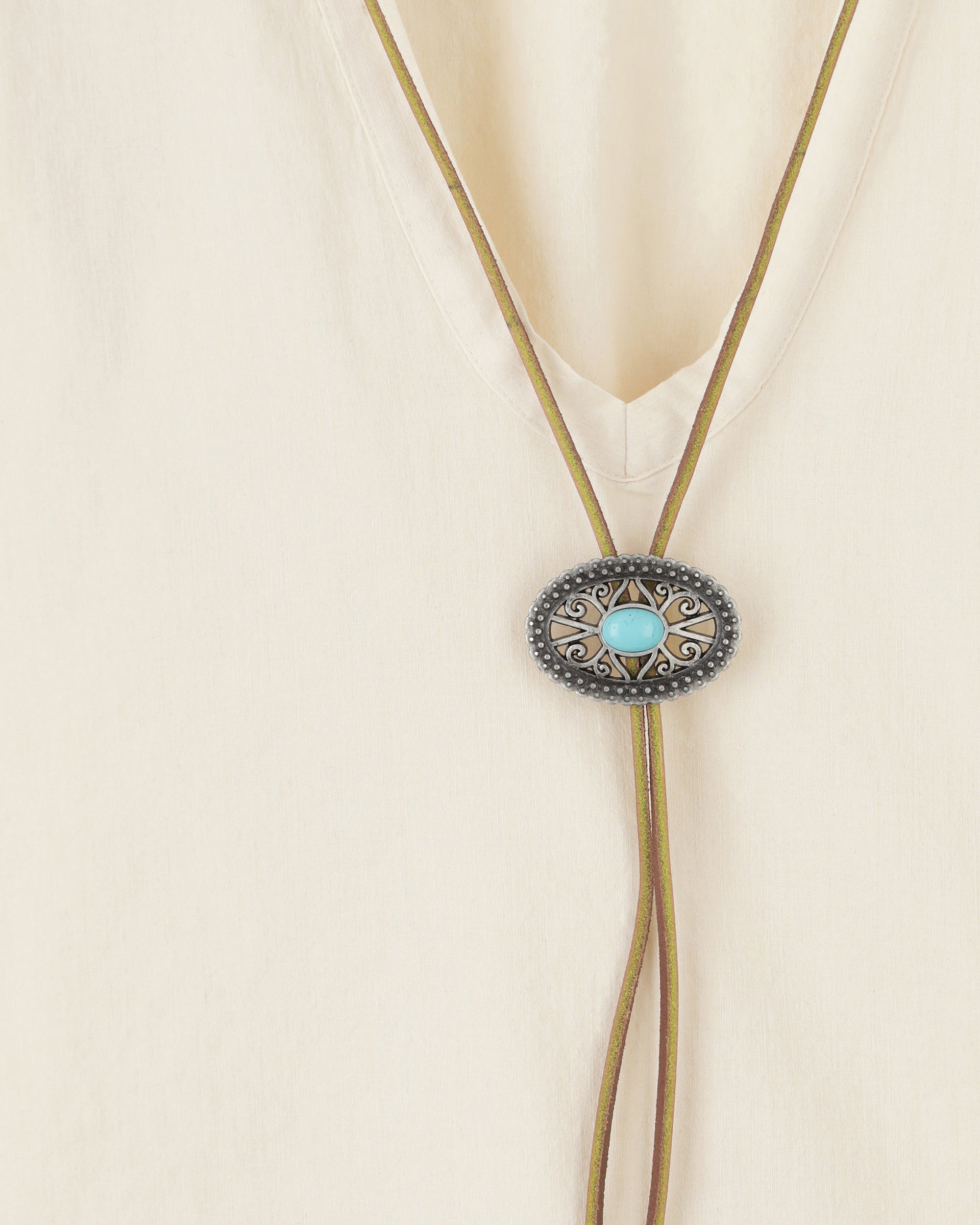 Gisele Blusa In Canvas di Cotone con Laccio