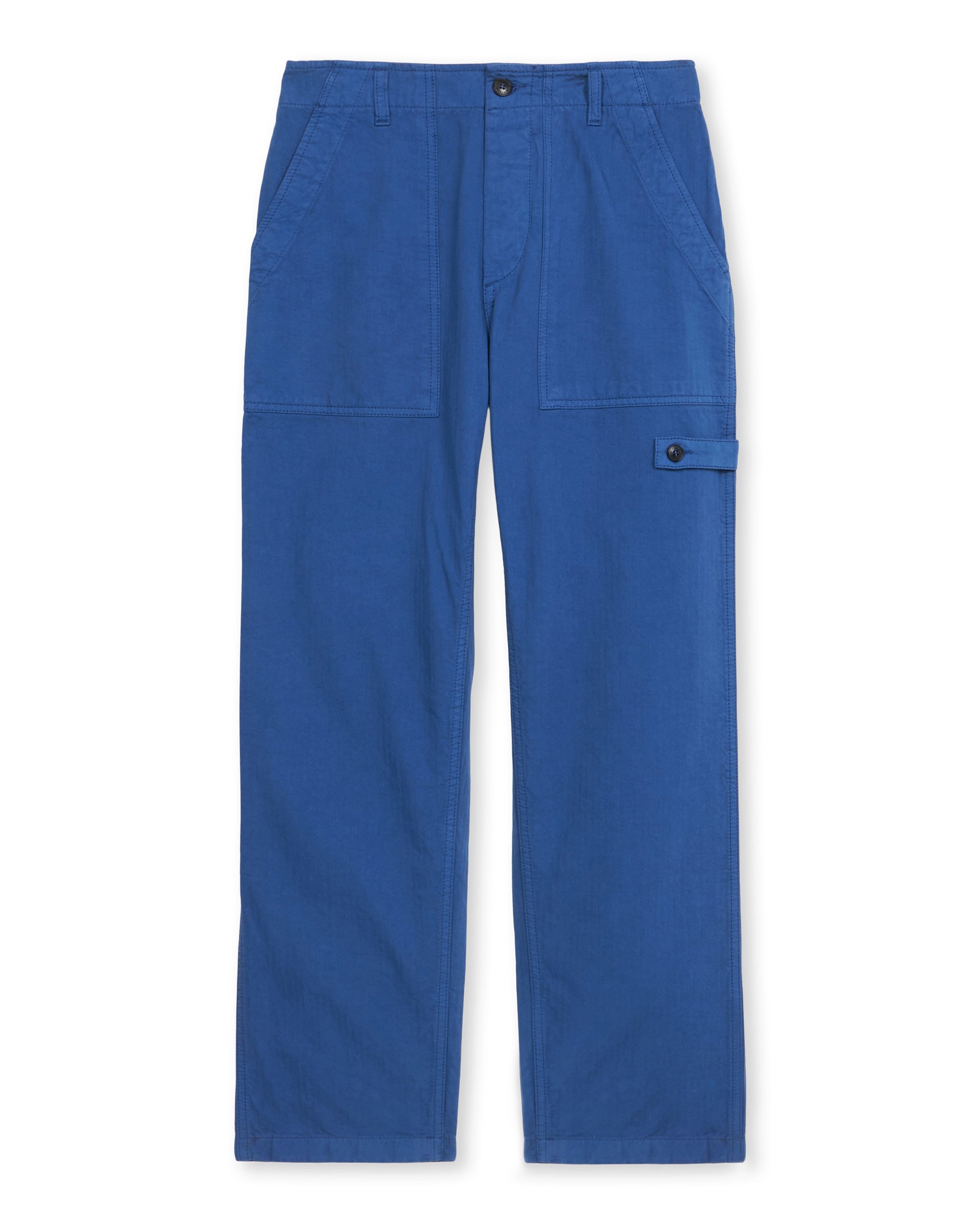 Jerryt Pantaloni Fatigue In Herringbone Di Cotone